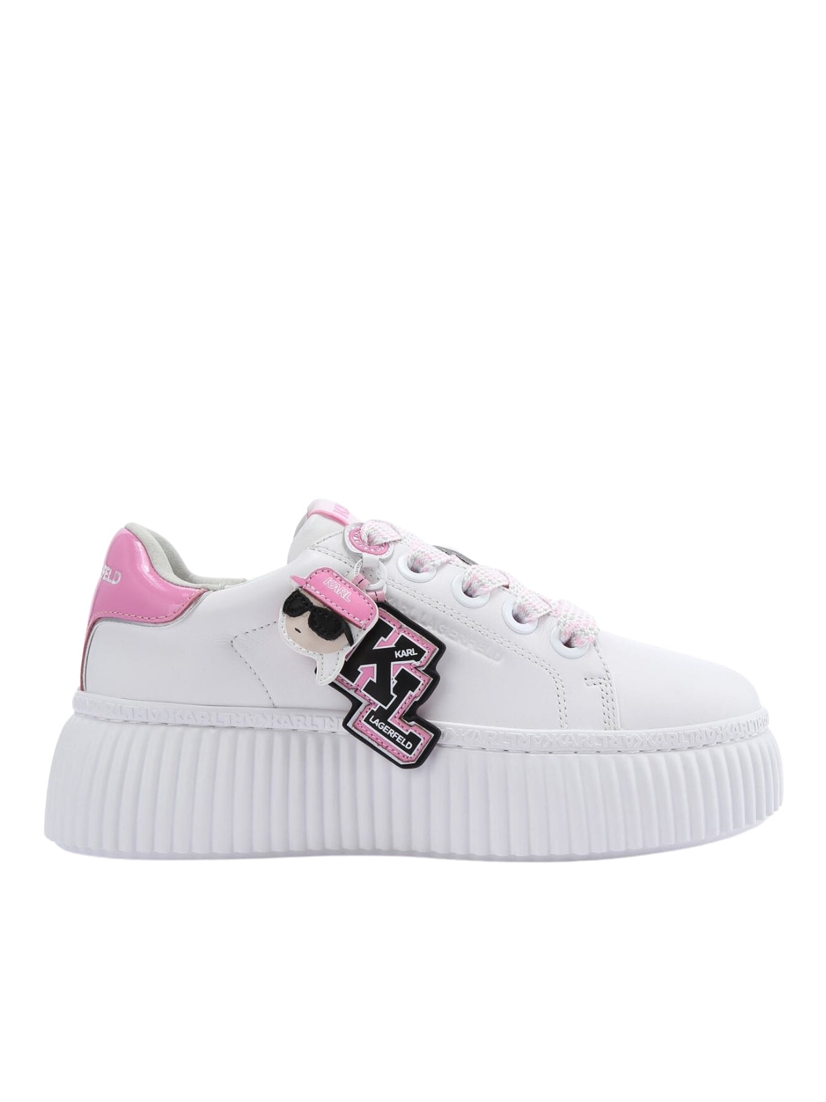 Karl Lagerfeld Ladies Sneaker Kreeper Lo White-Pink