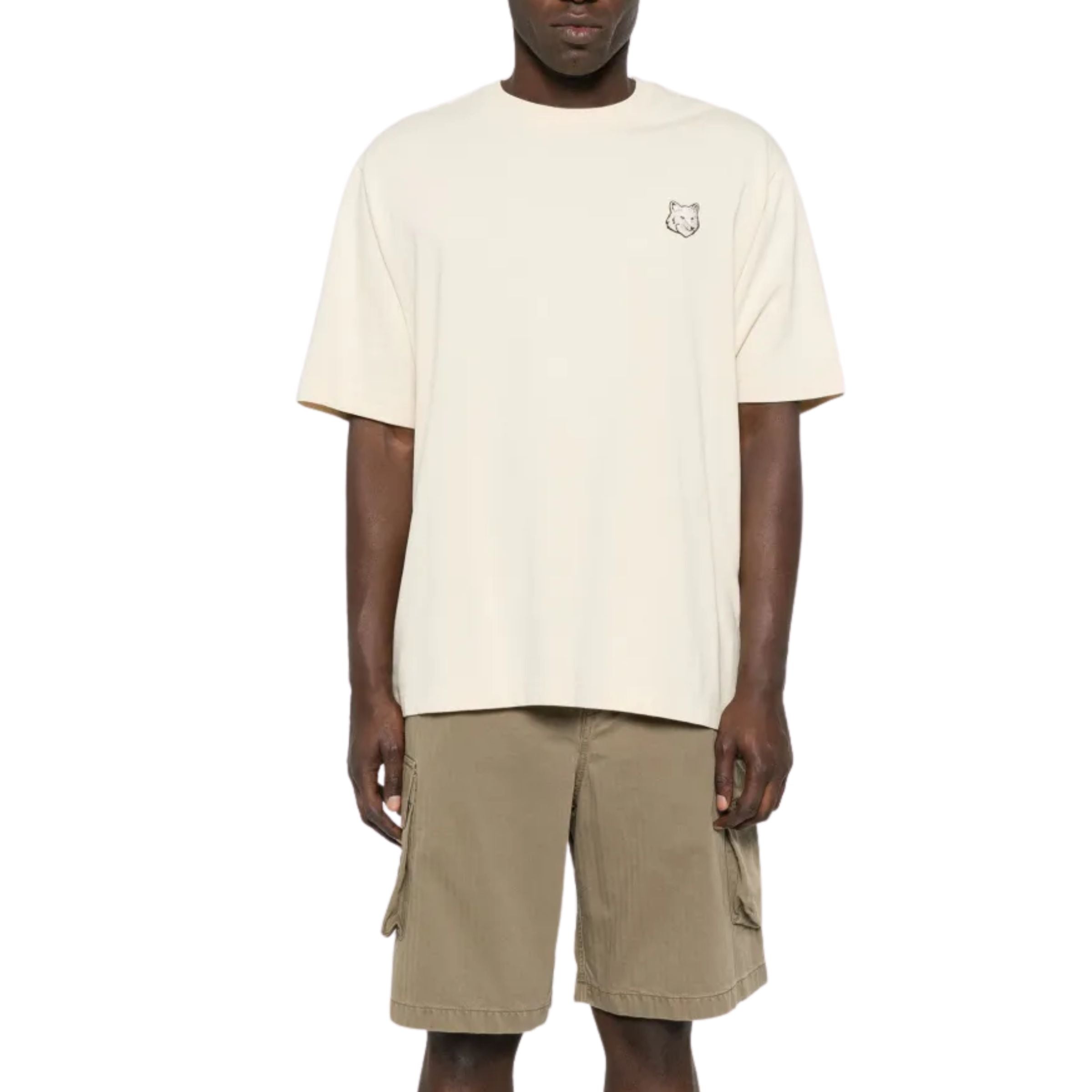 Maison Kitsune T-Shirt Bold Fox Head Ash Tree