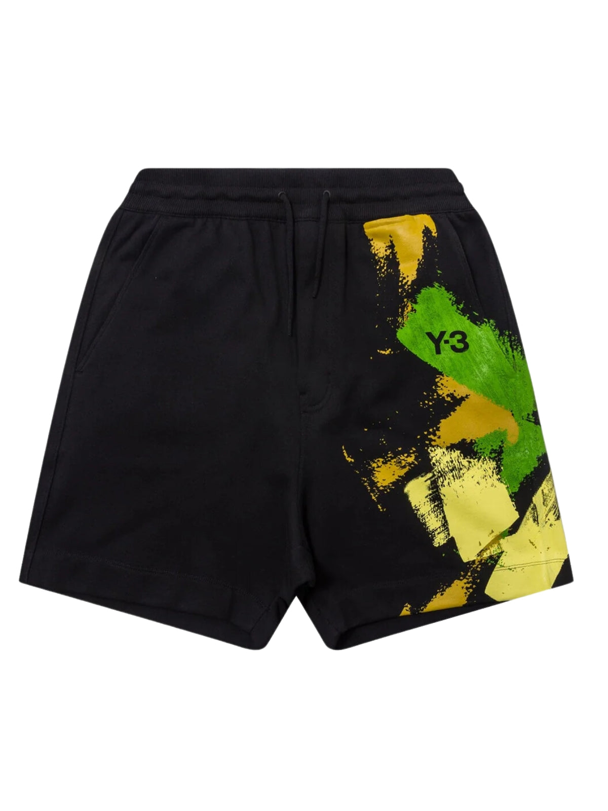 Y-3 Shorts Side Brush Strokes Black