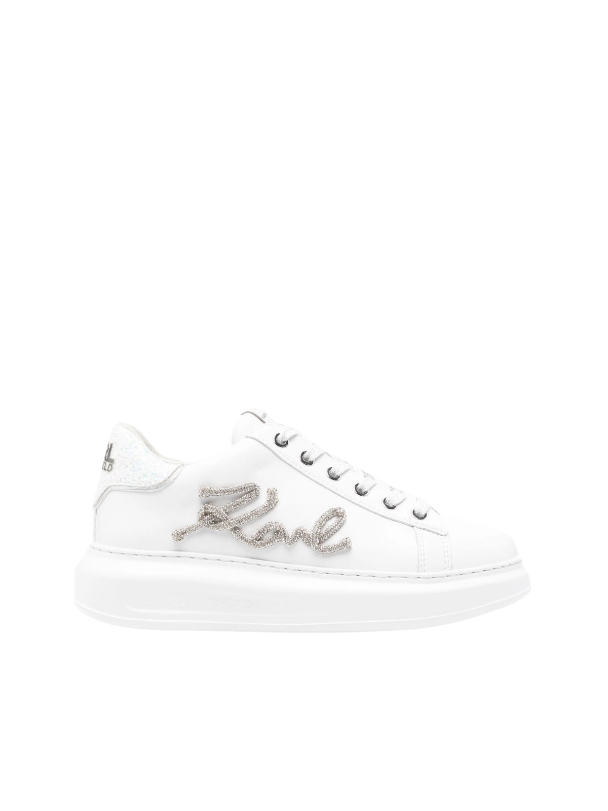 Karl Lagerfeld Sneaker Ladies Signia Rhinestone White-Silver