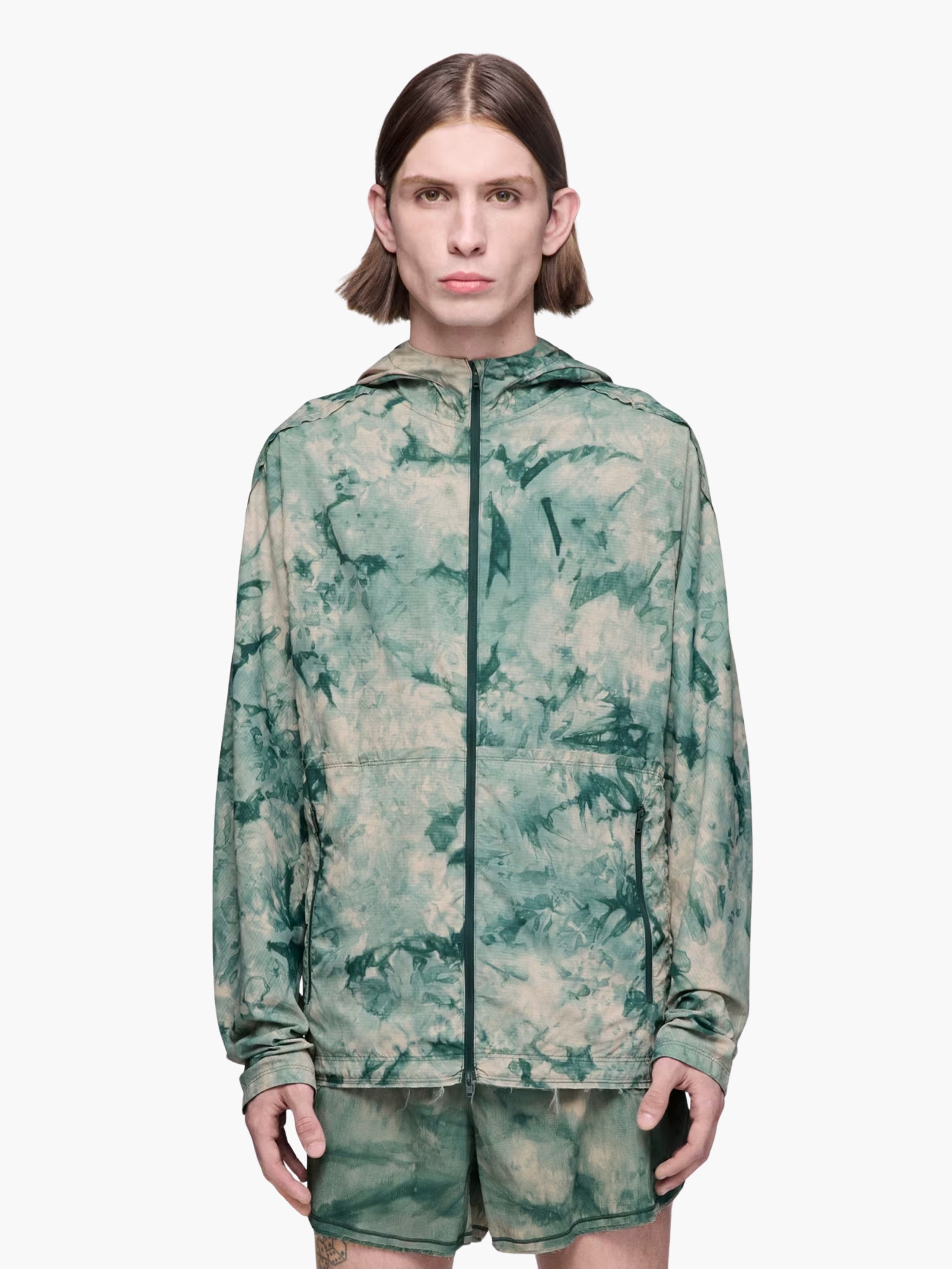 Y-3 Jacket M Aop Run Rc Multi Colour Teal