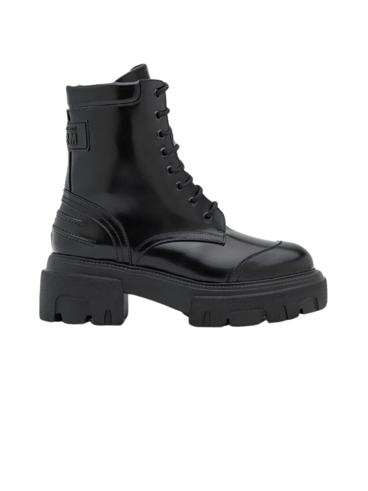 Msgm Ladies Boot Leather Black