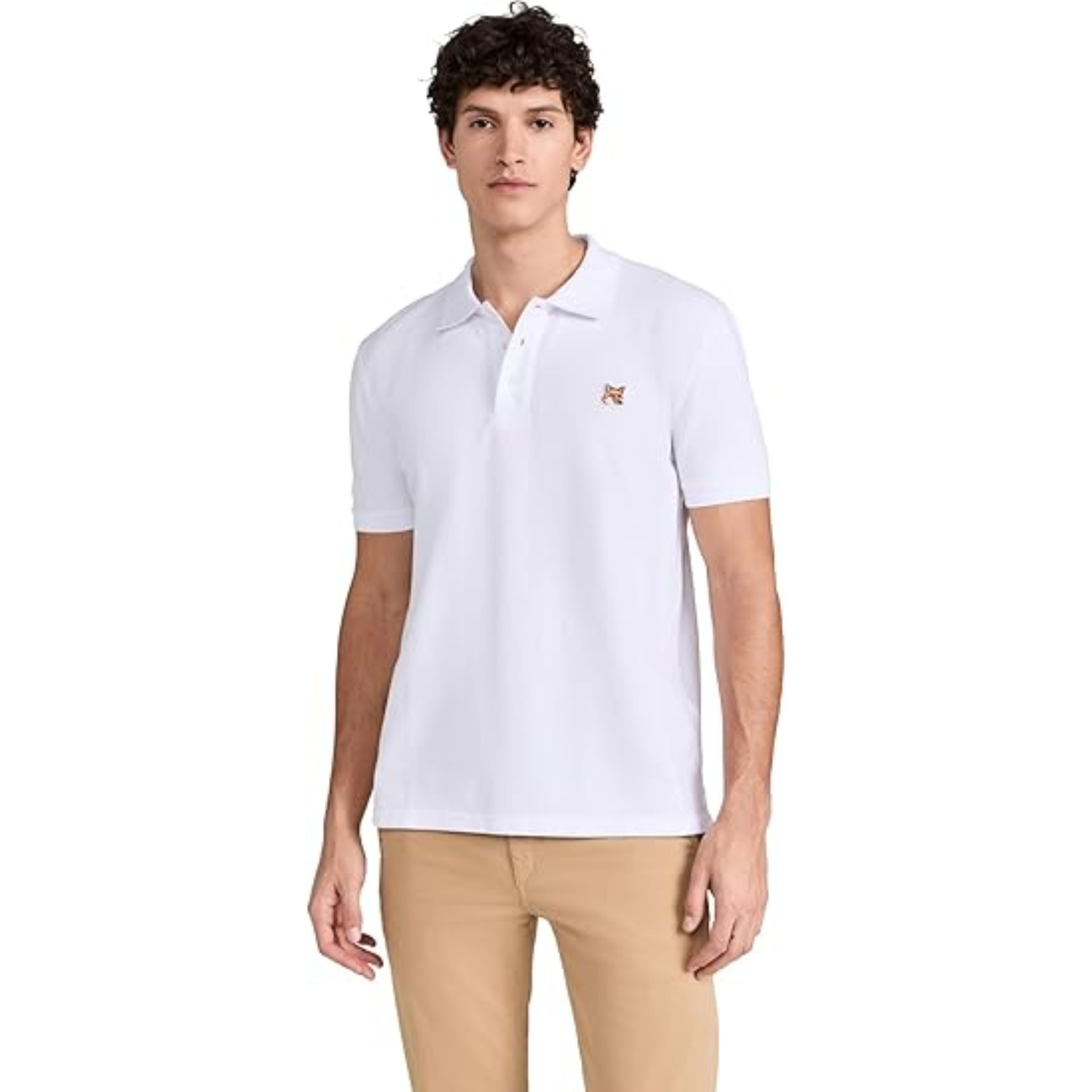 Maison Kitsune Golfer Fox Head Patch White