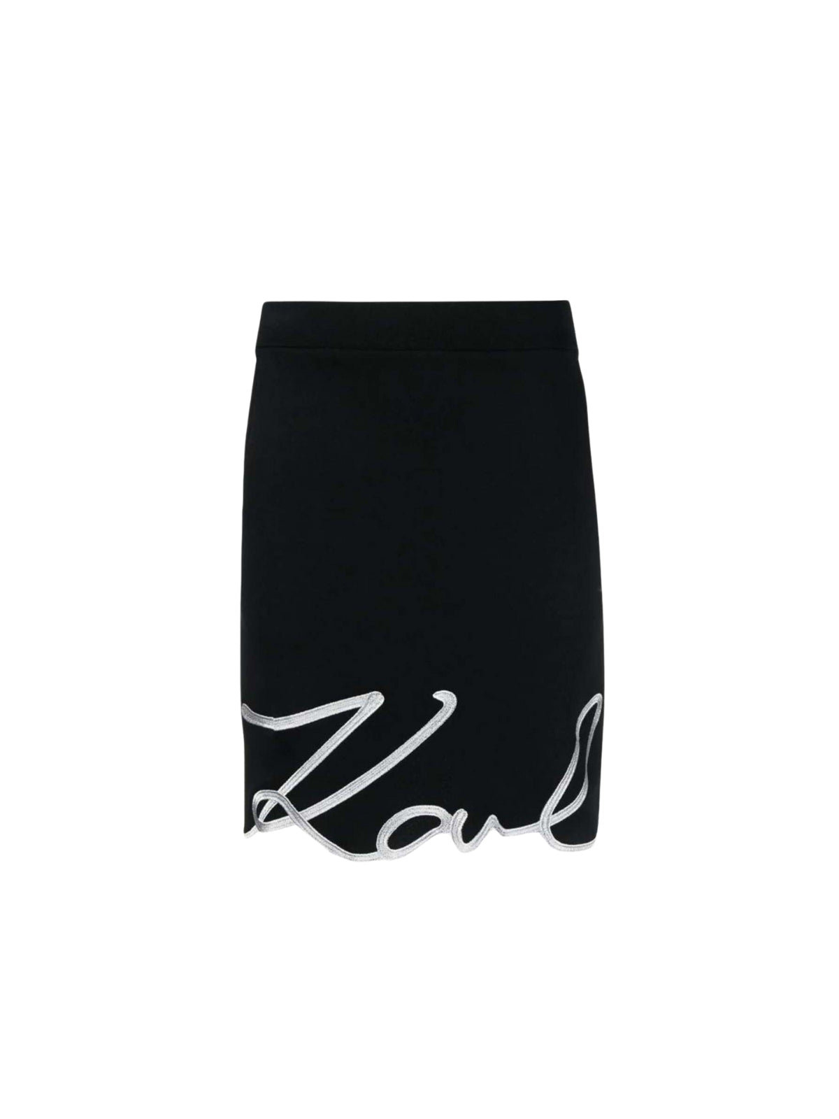 Karl Lagerfeld Skirt Signature Logo Black