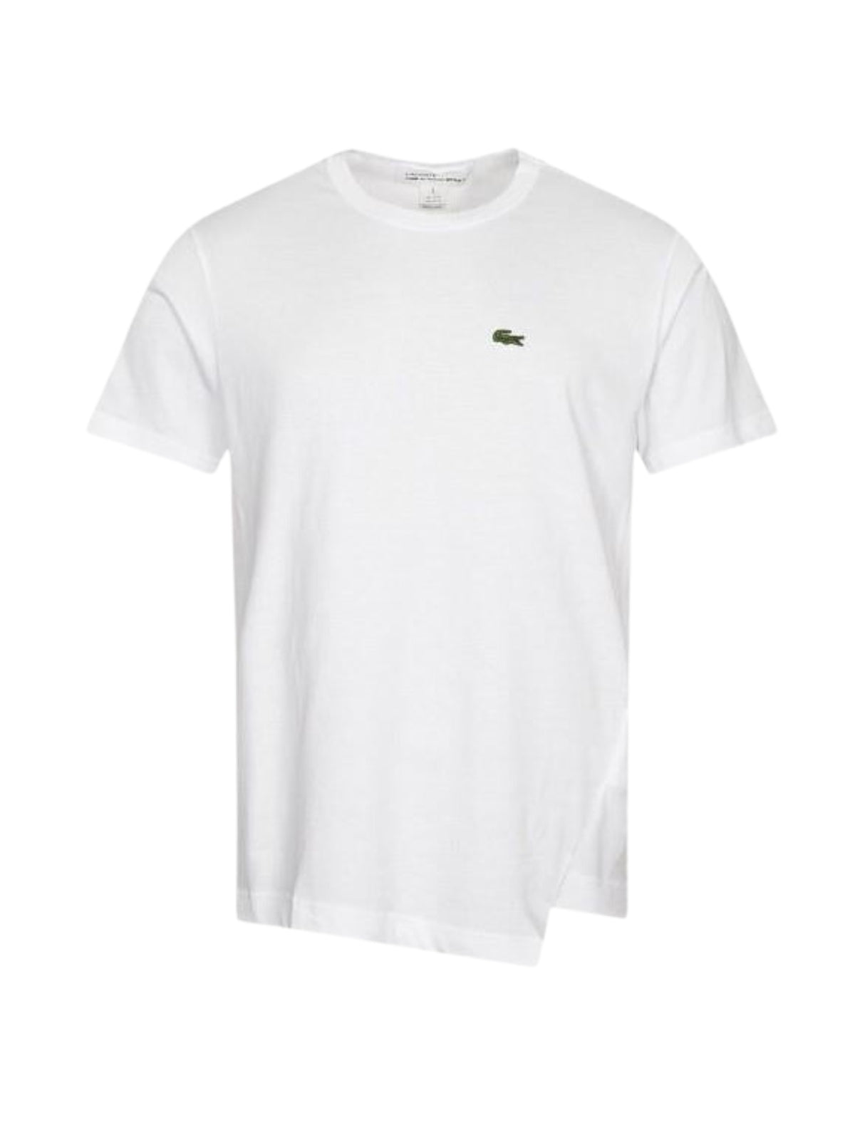 Comme Des Garcons T-Shirt Lacoste Asymetrical White