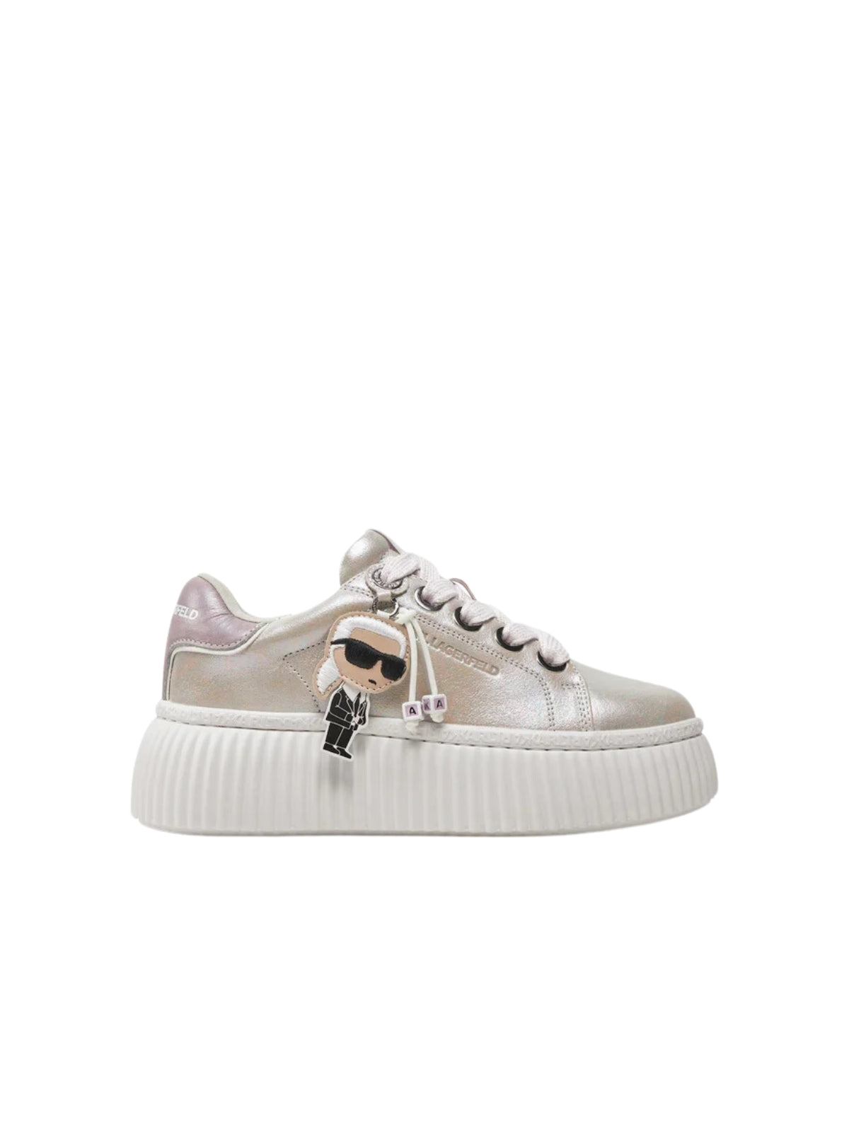 Karl Lagerfeld Sneaker Ladies Kreeper Lo Pendant Silver-Lilac