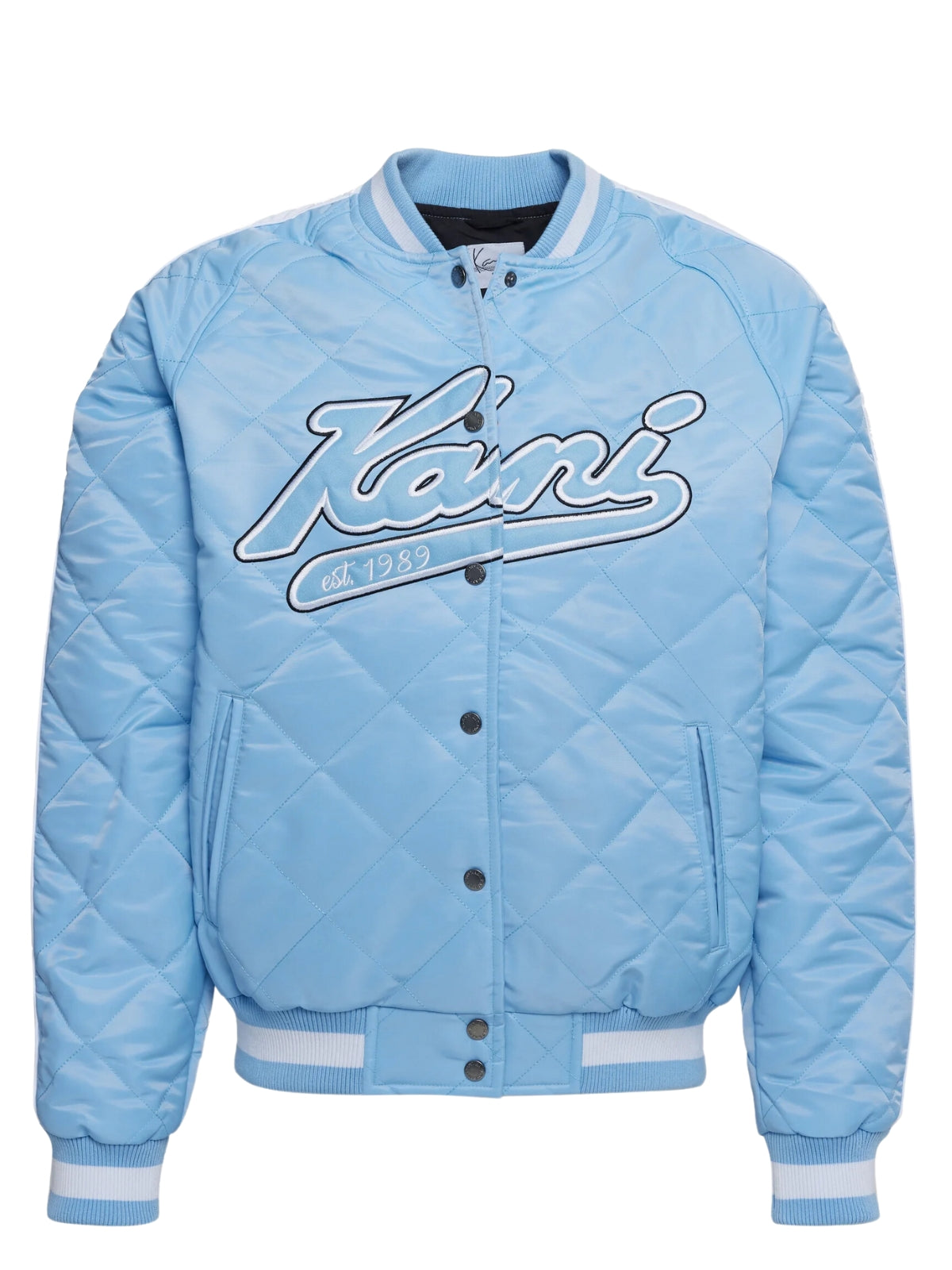 Karl Kani Jacket Varsity Padded Center Logo Blue