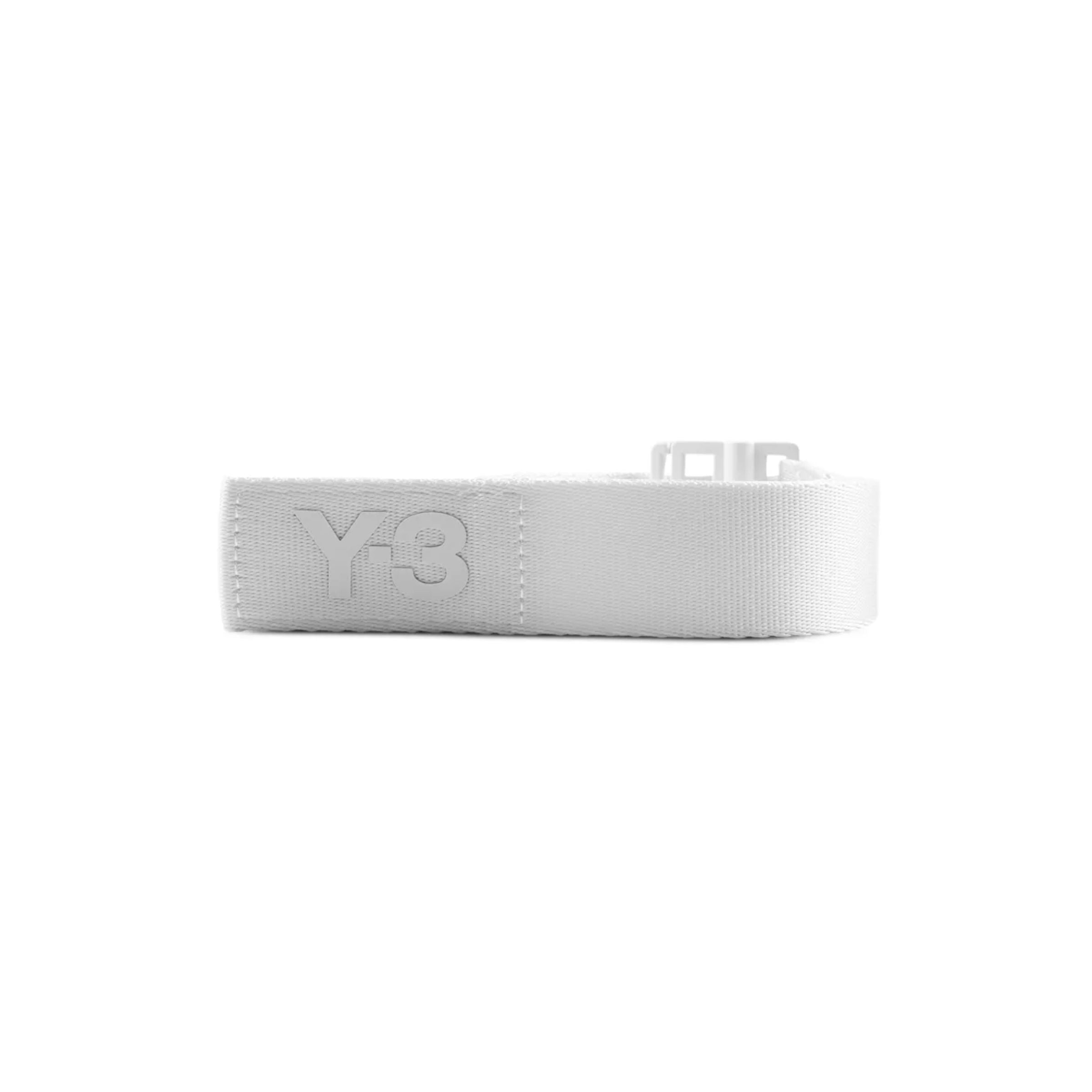 Y-3 Belt Logo White