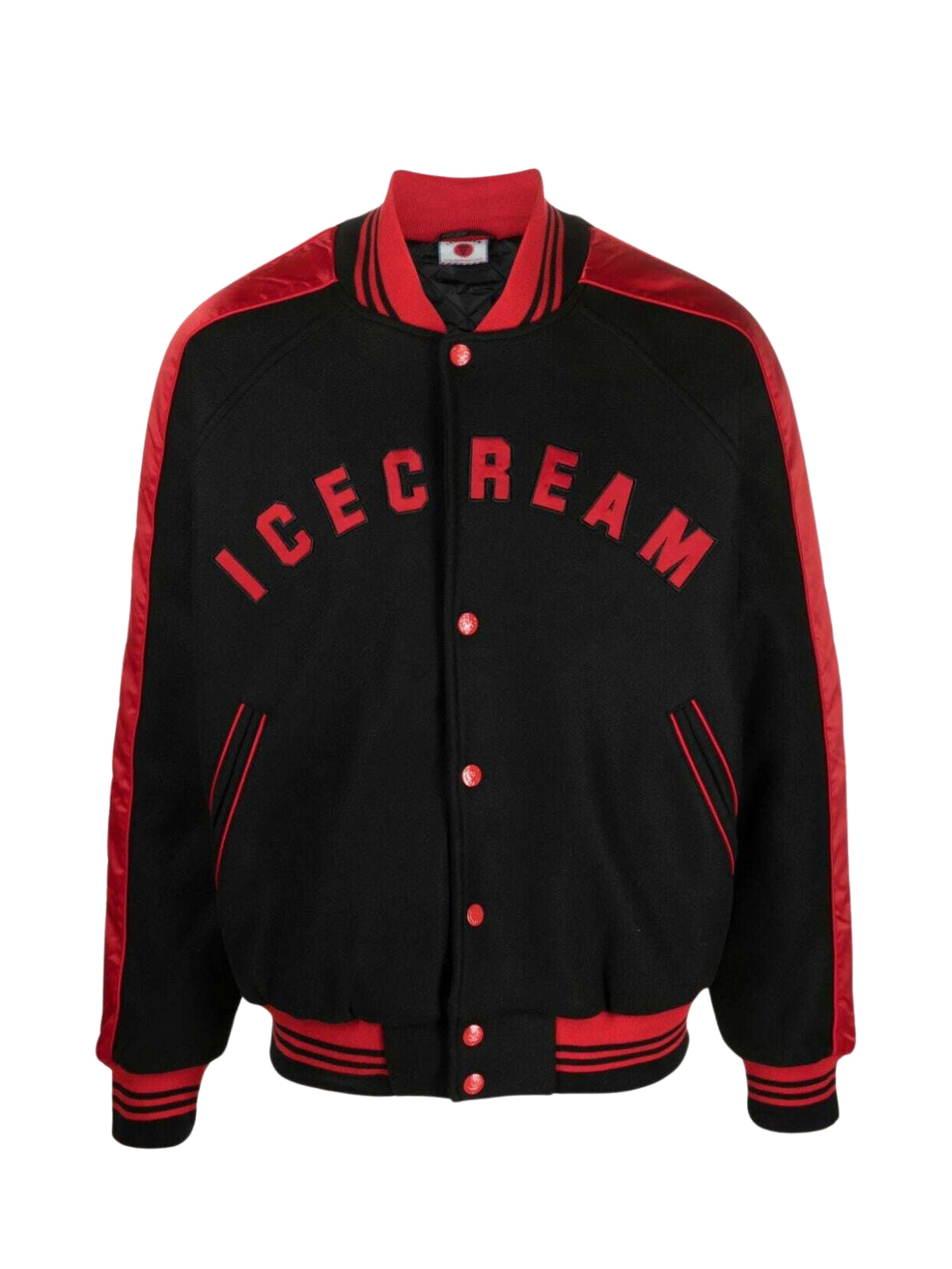 Ice-Cream Jacket Cones And Bones Varsity Black-Red