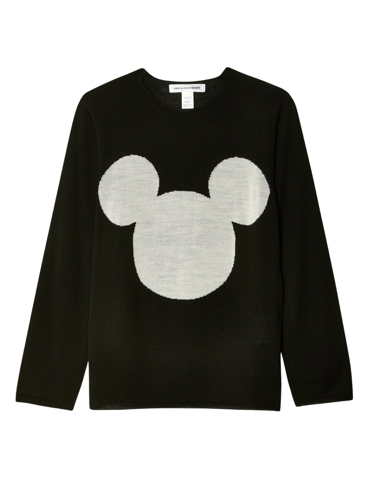 Comme Des Cargons Sweater Mickey Black