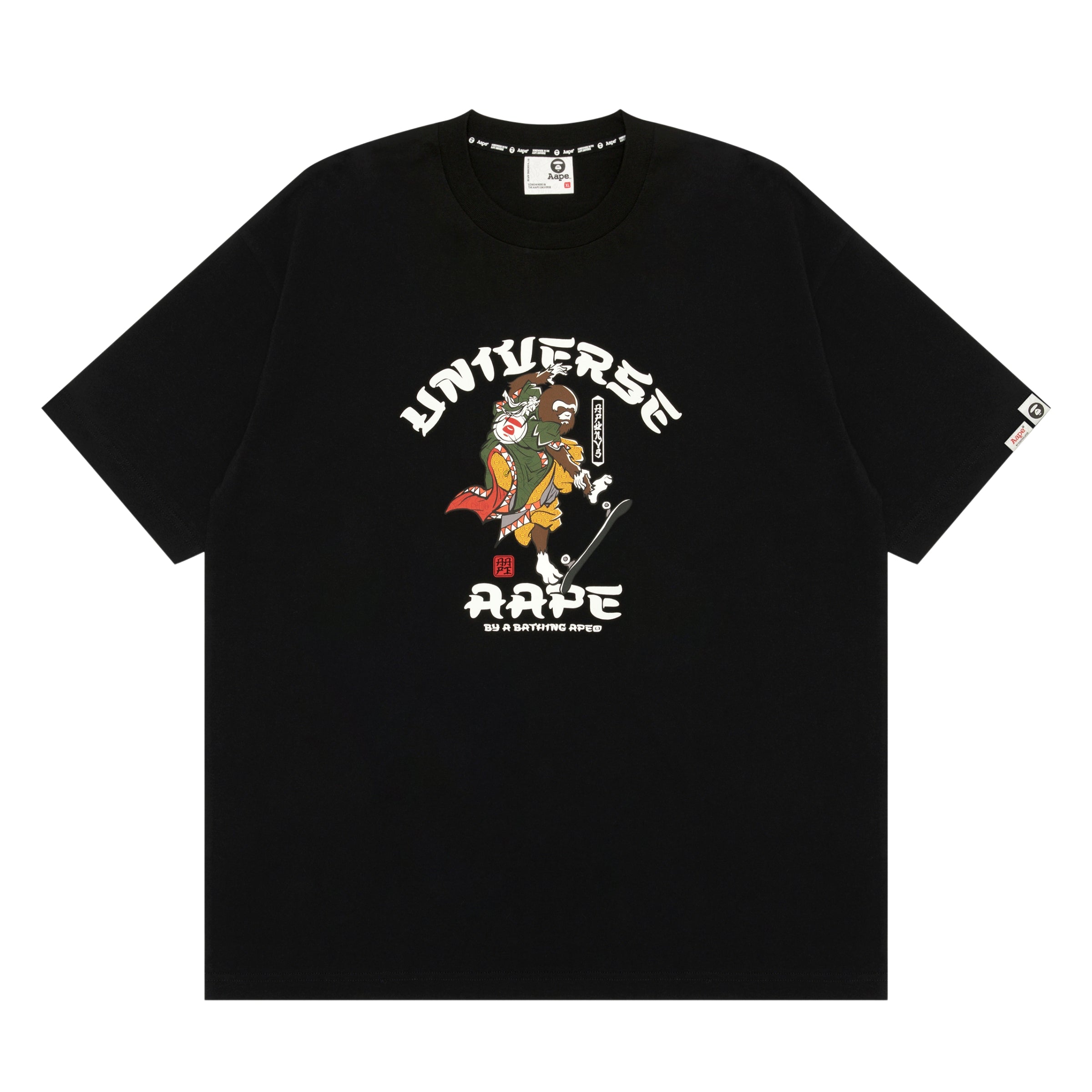 Aape T-Shirt Graphic Print Universe Black