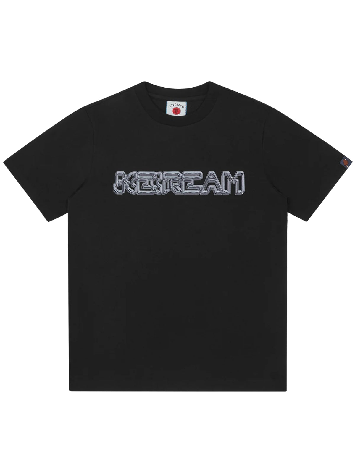 Ice-Cream T-Shirt Futuristic Black