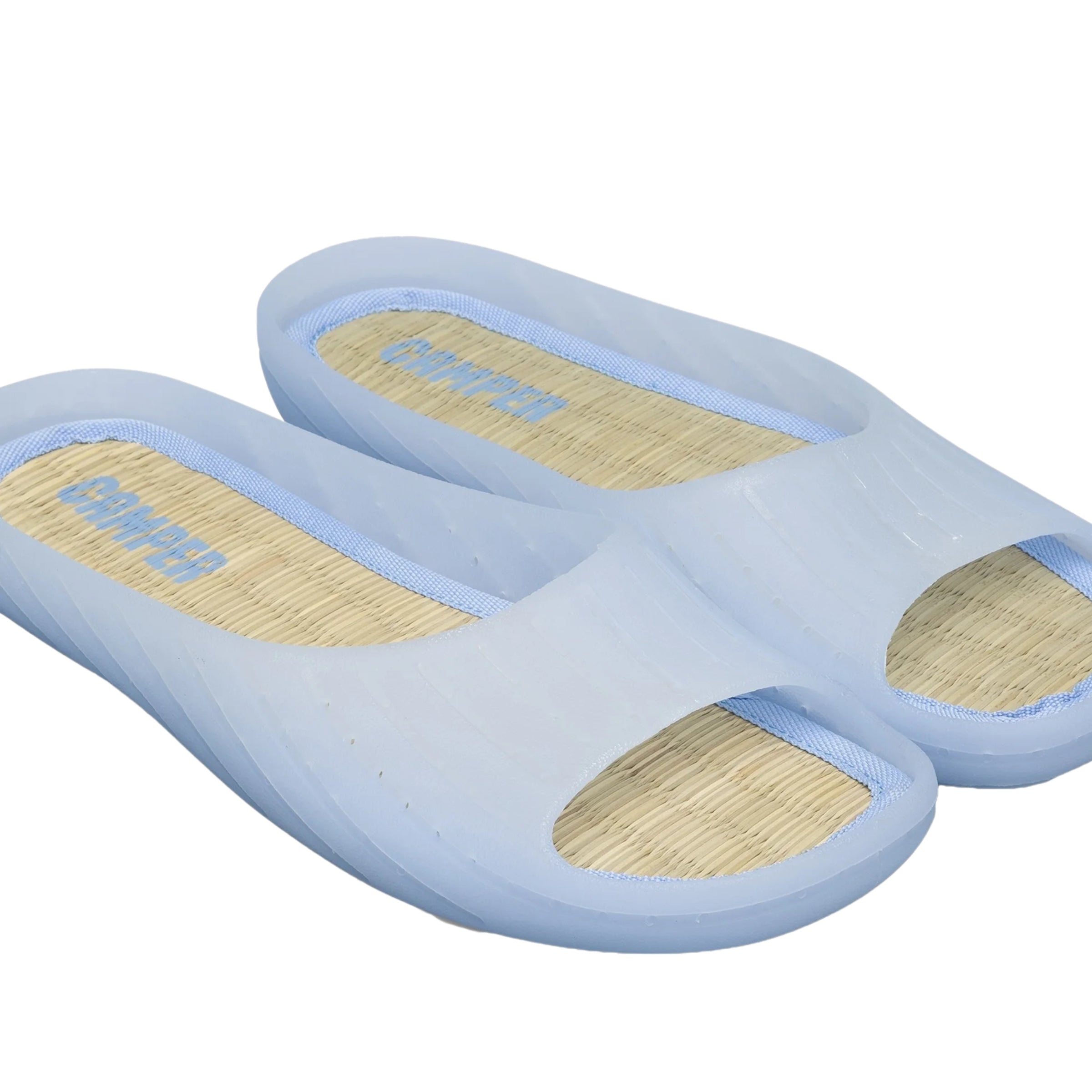 Camper Ladies Slides Bamboo Blue