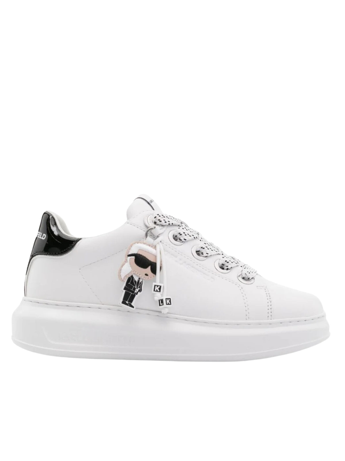 Karl Lagerfeld Ladies Sneaker Kapri Pendant White