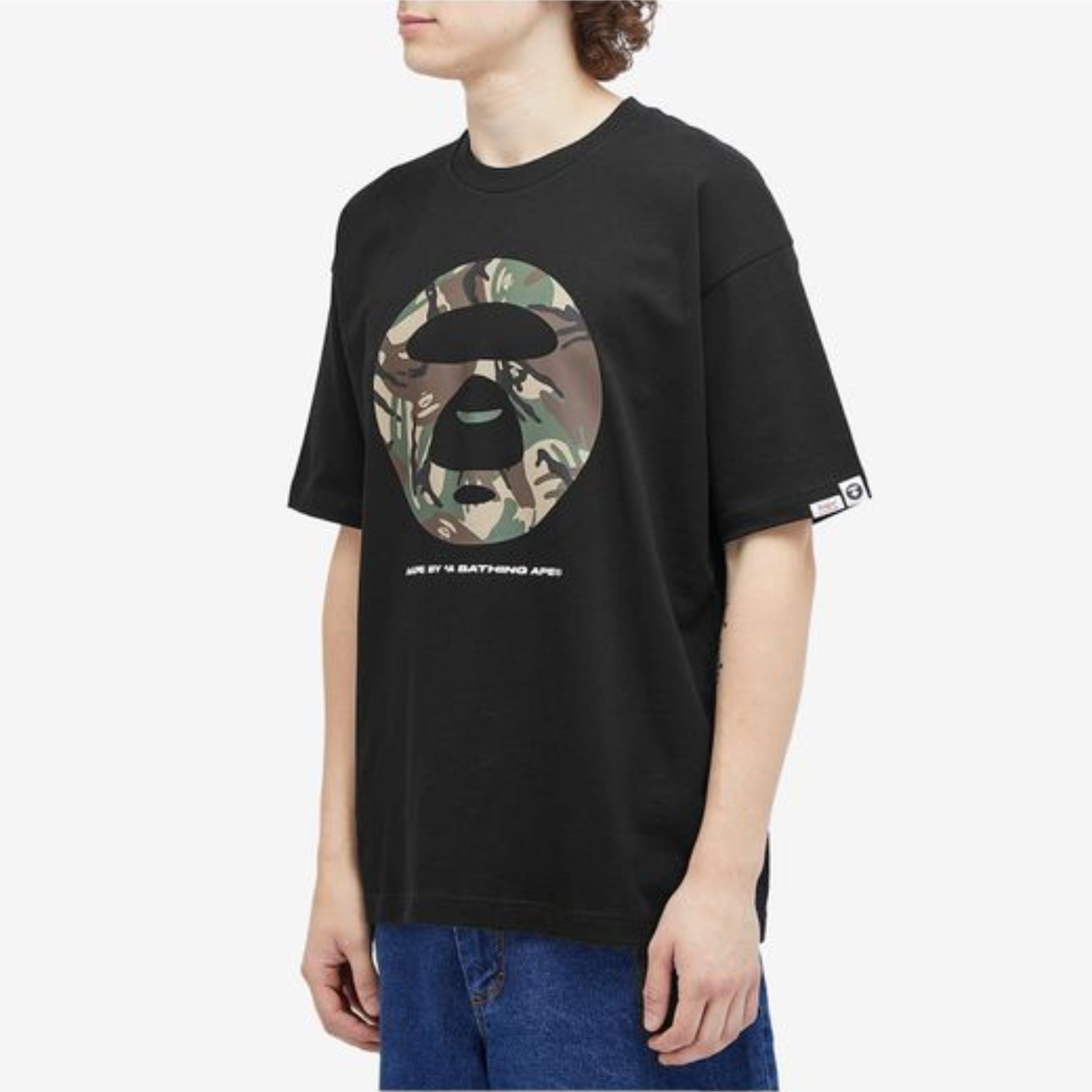 Aape T-Shirt Camo Moonface Black