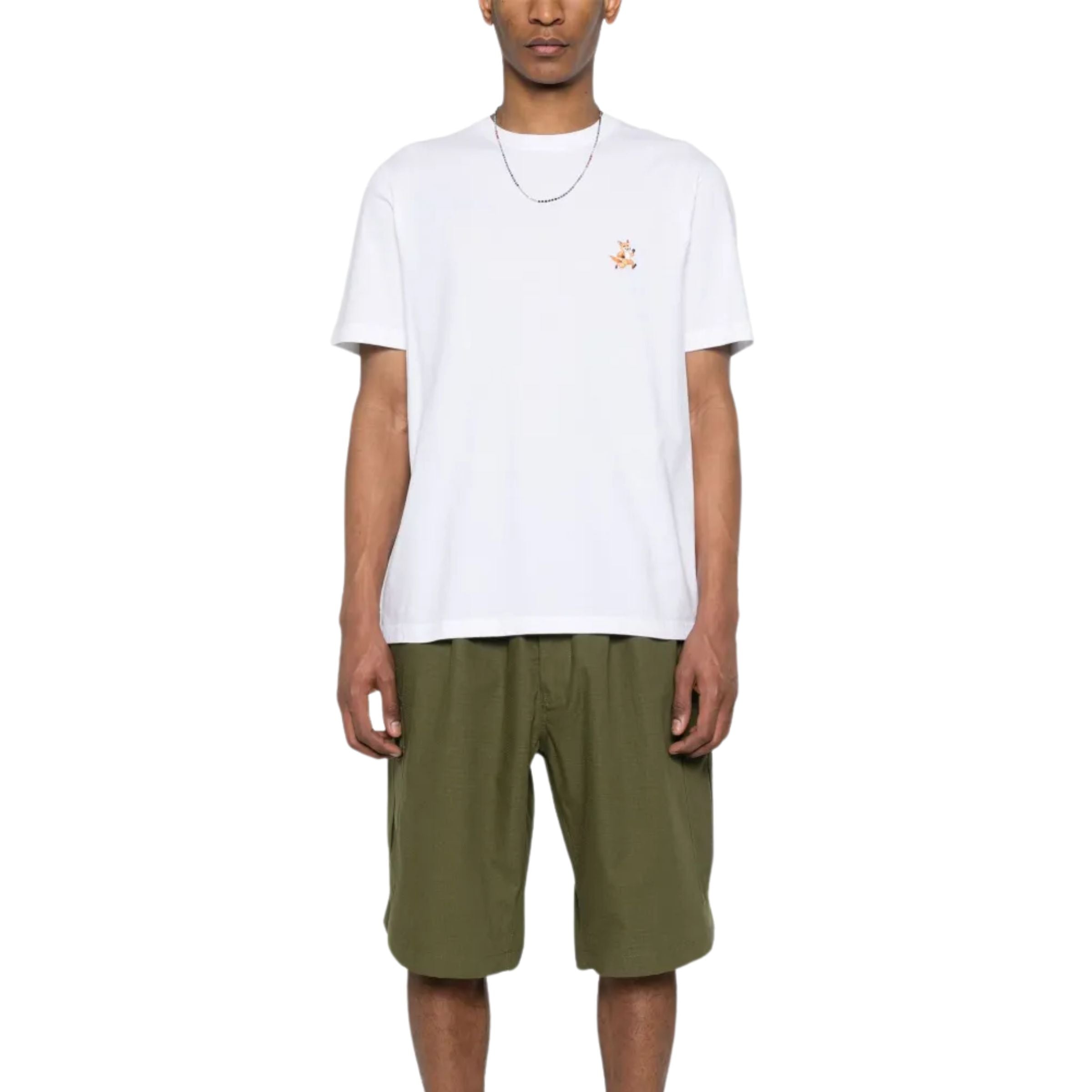 Maison Kitsune T-Shirt Speedy Fox Patch White