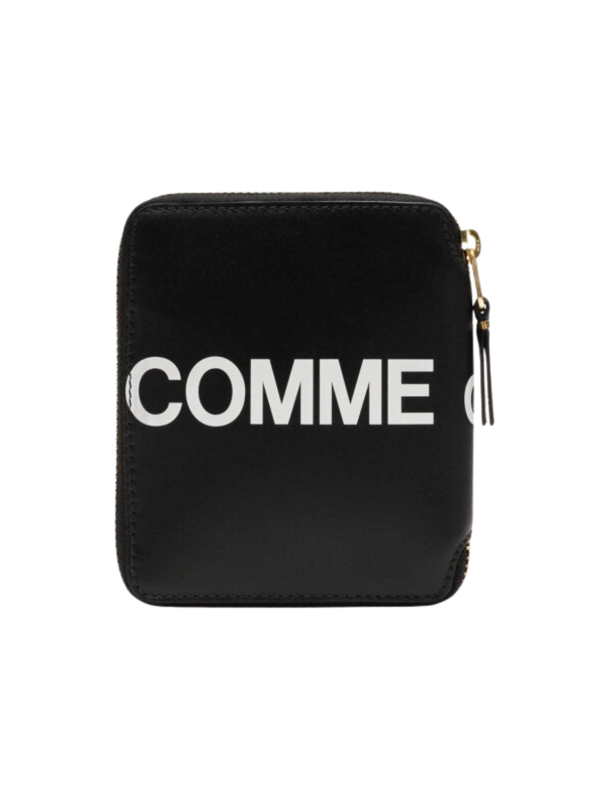 Comme Des Garcons Wallet Zip Around Logo Black