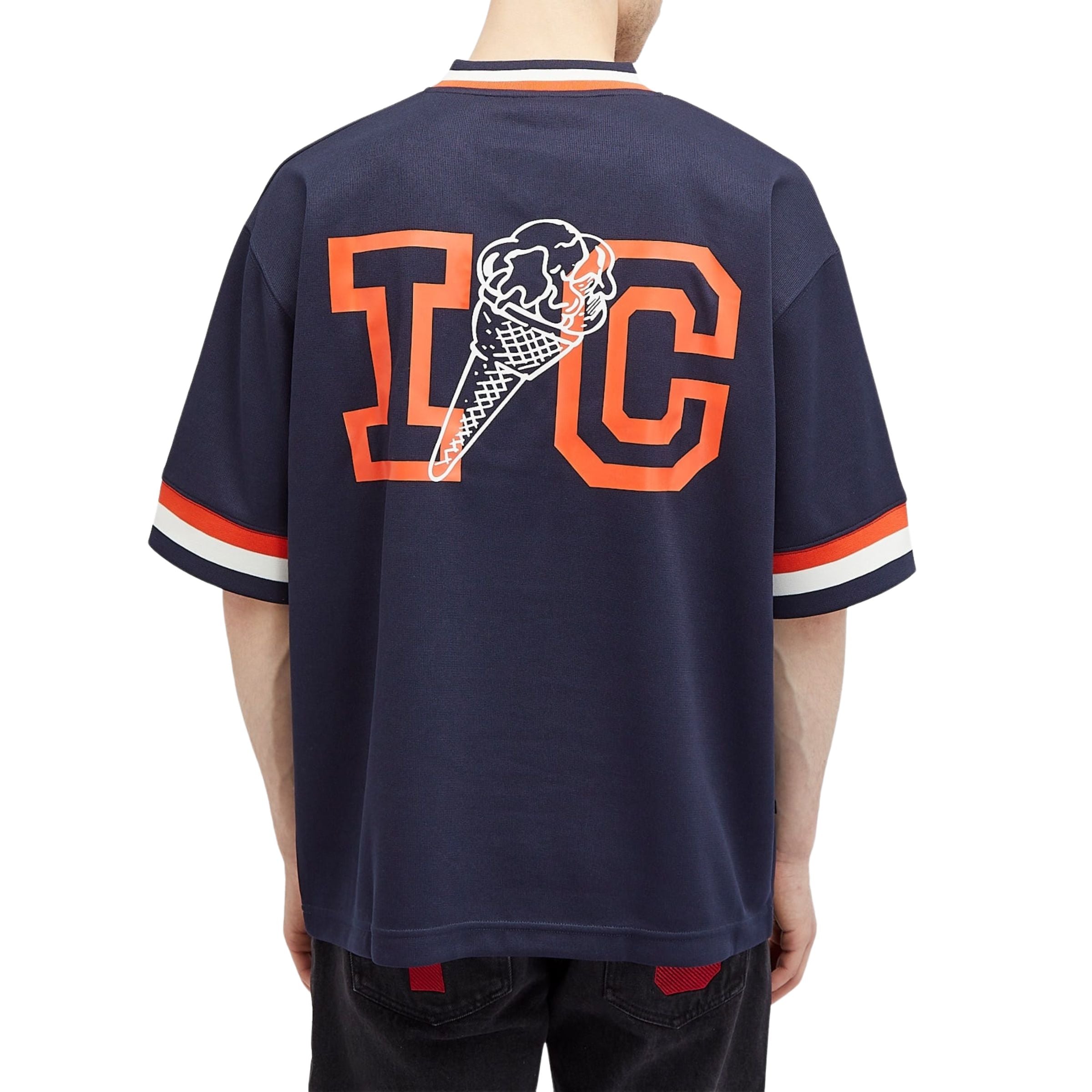 Ice-Cream T-Shirt Football Navy