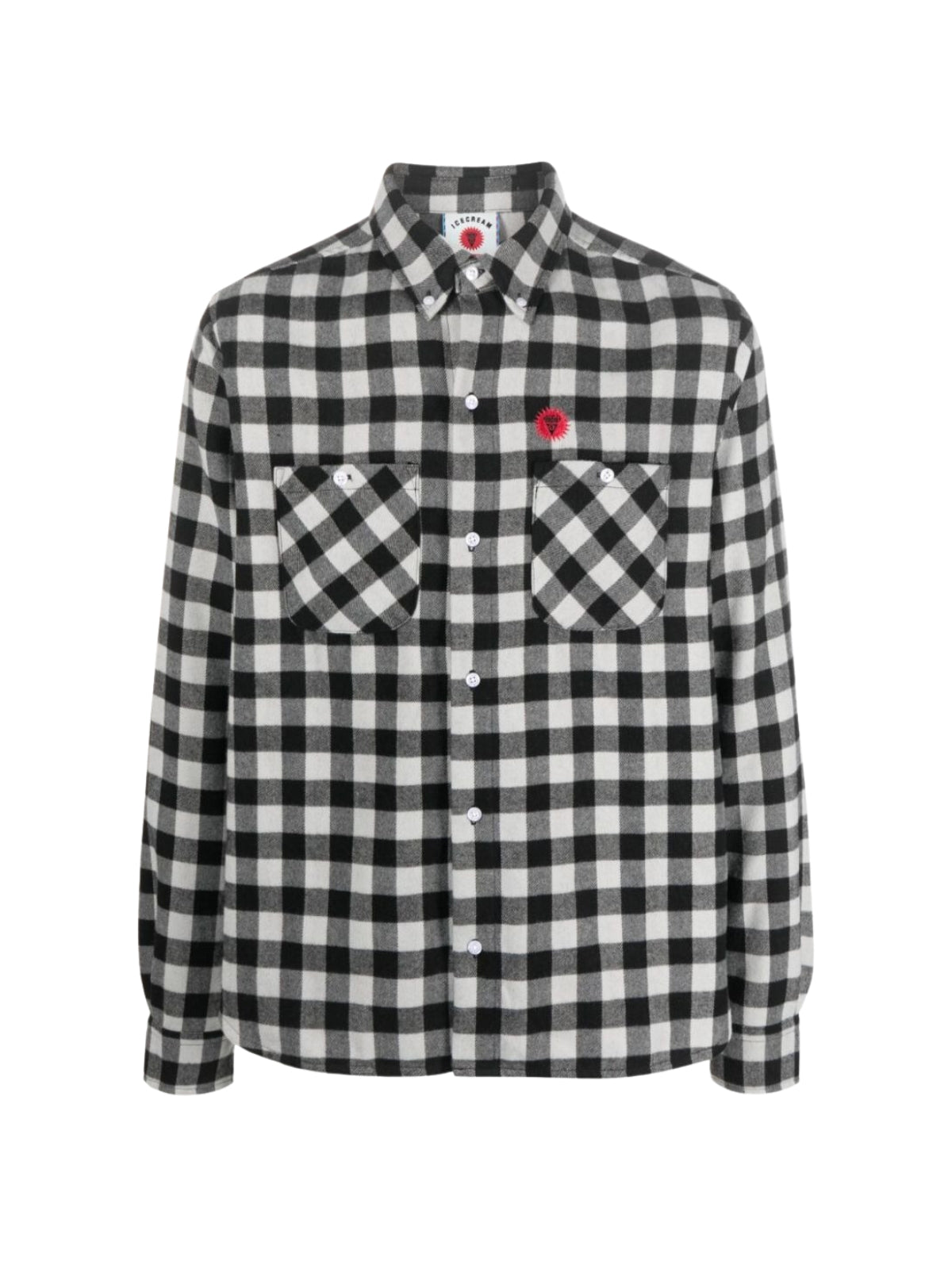 Ice-Cream Shirt Checkered Black-White