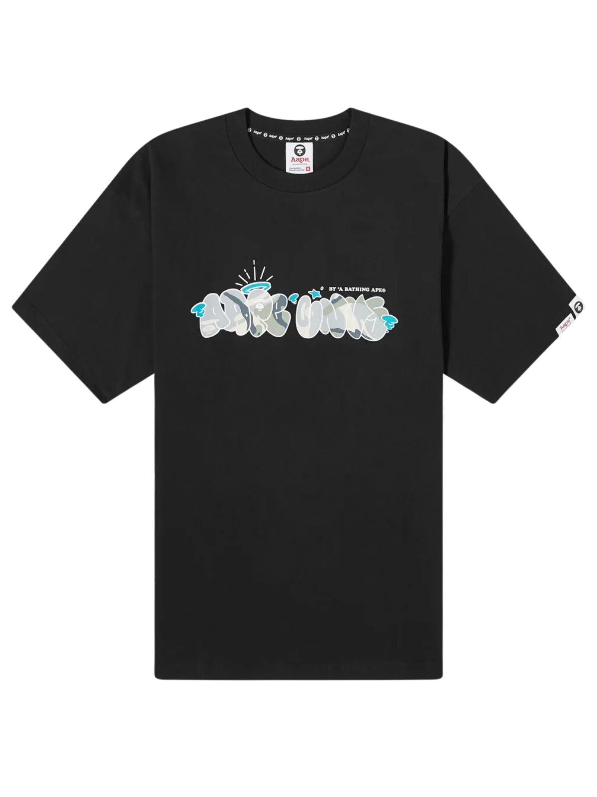 Aape T-Shirt Unvs Logo Black