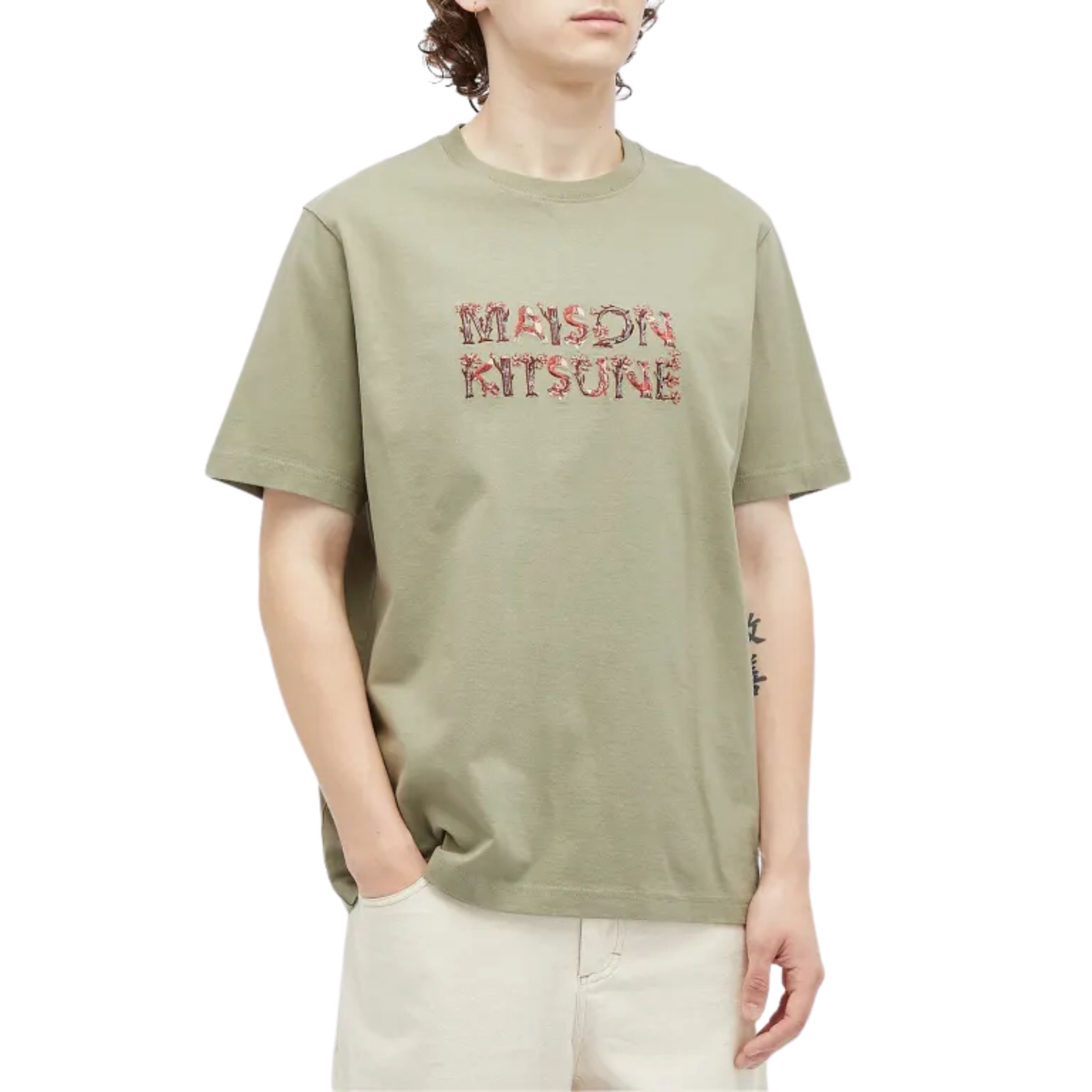 Maison Kitsune T-Shirt Waterfall Black