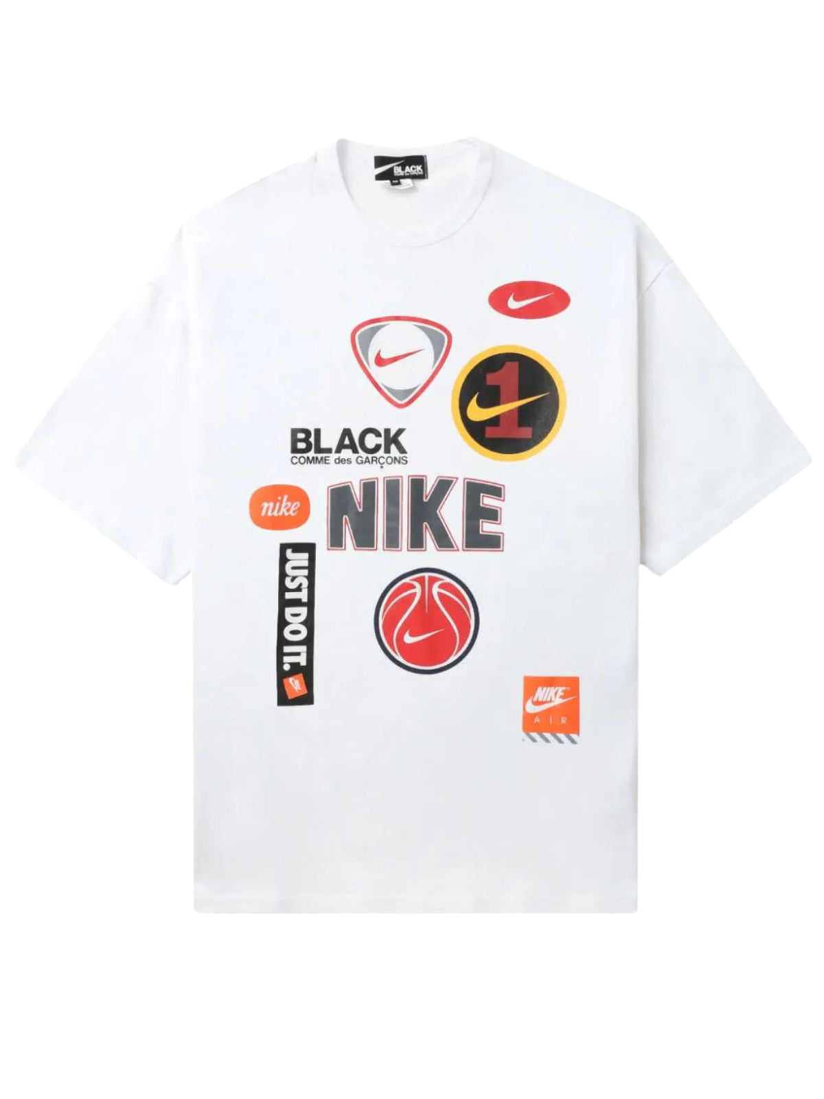 Comme Des Garcons T-Shirt Allover Nike Logo White