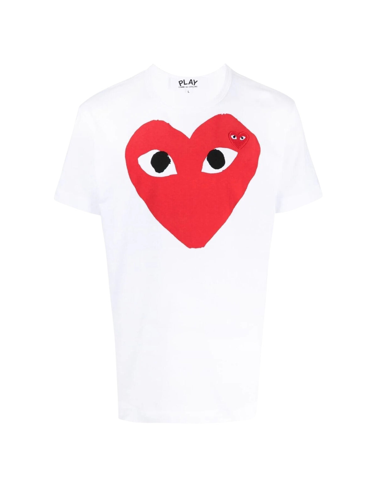 Comme Des Garcons T-Shirt Big Heart Red-White