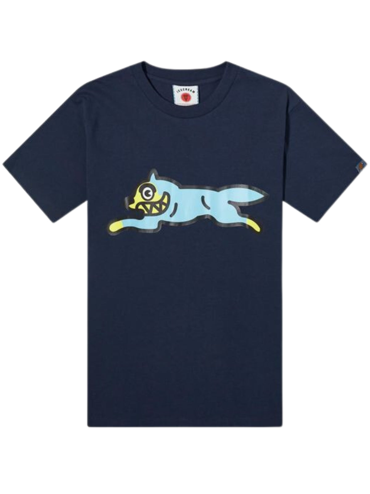 Ice-Cream T-Shirt Running Dog Navy