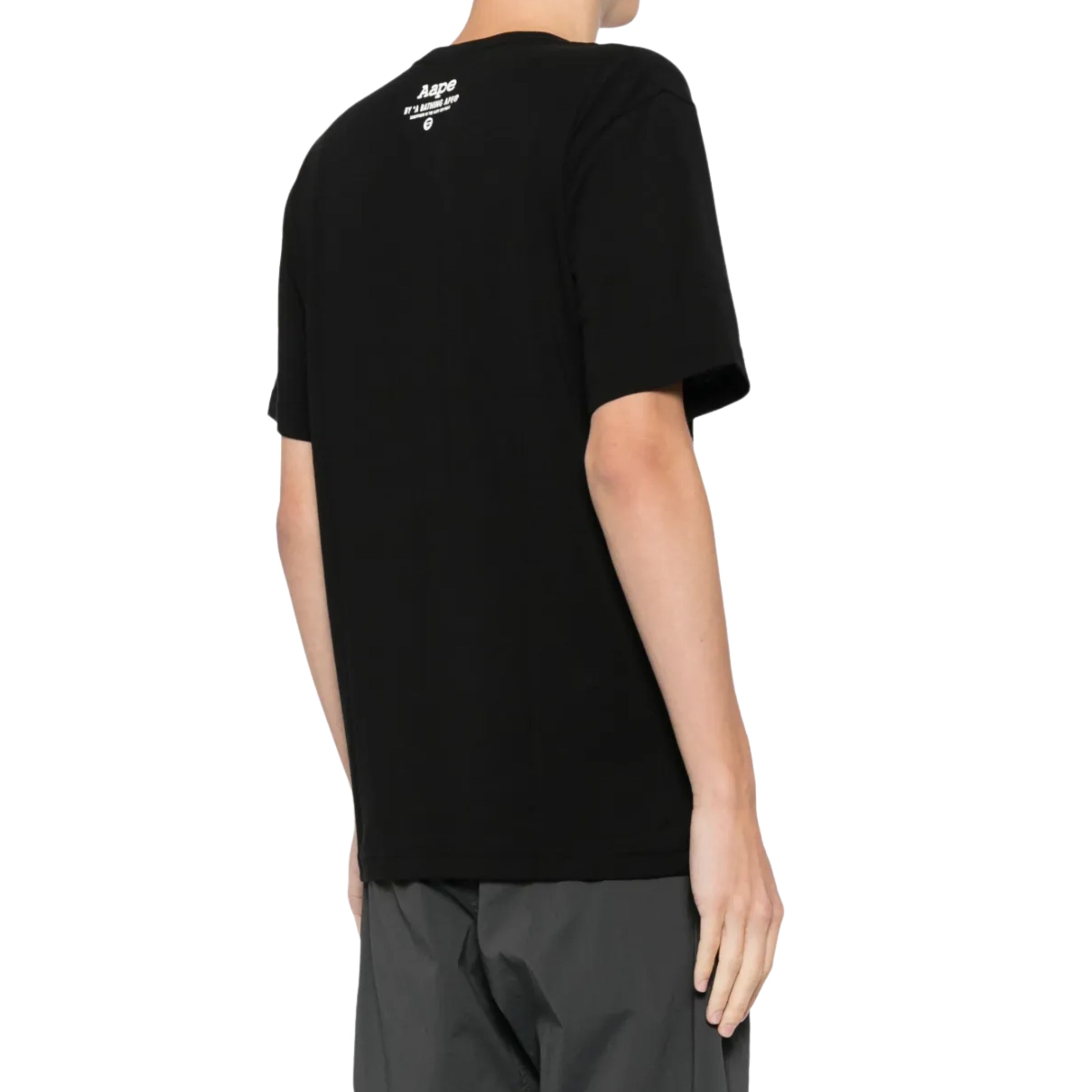 Aape T-Shirt Union Moonface Logo Now Black