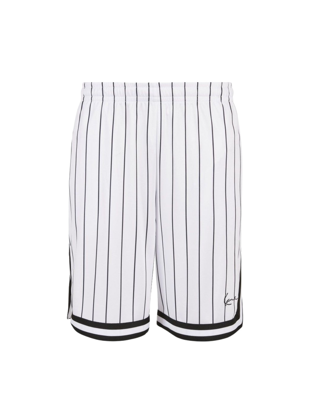 Karl Kani Shorts Pinstripe Mesh White