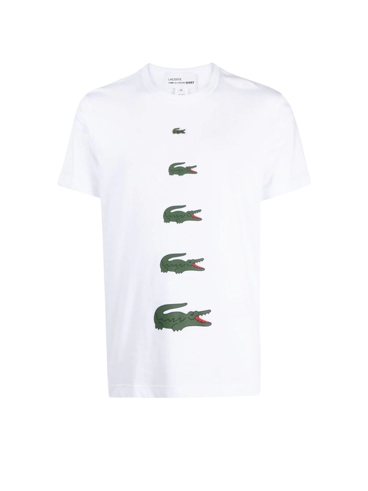 Comme Des Garcons T-Shirt Ascending Crocs White-Green