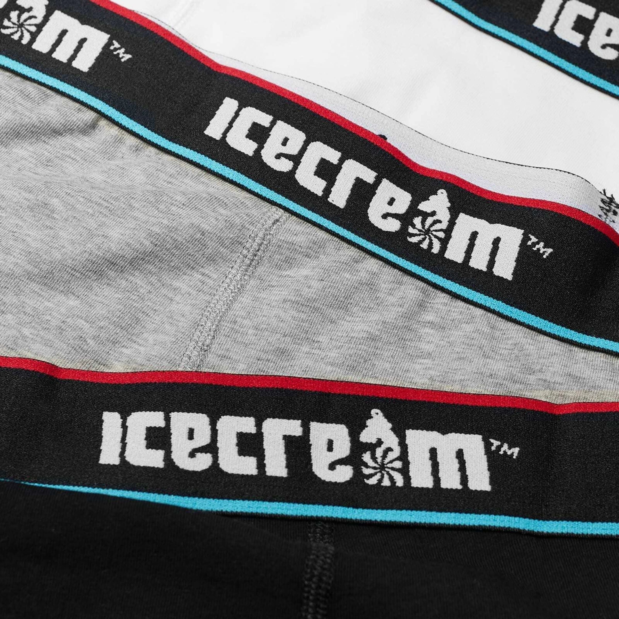 Ice-Cream Boxers Classic 3 Pack Black-Grey-White