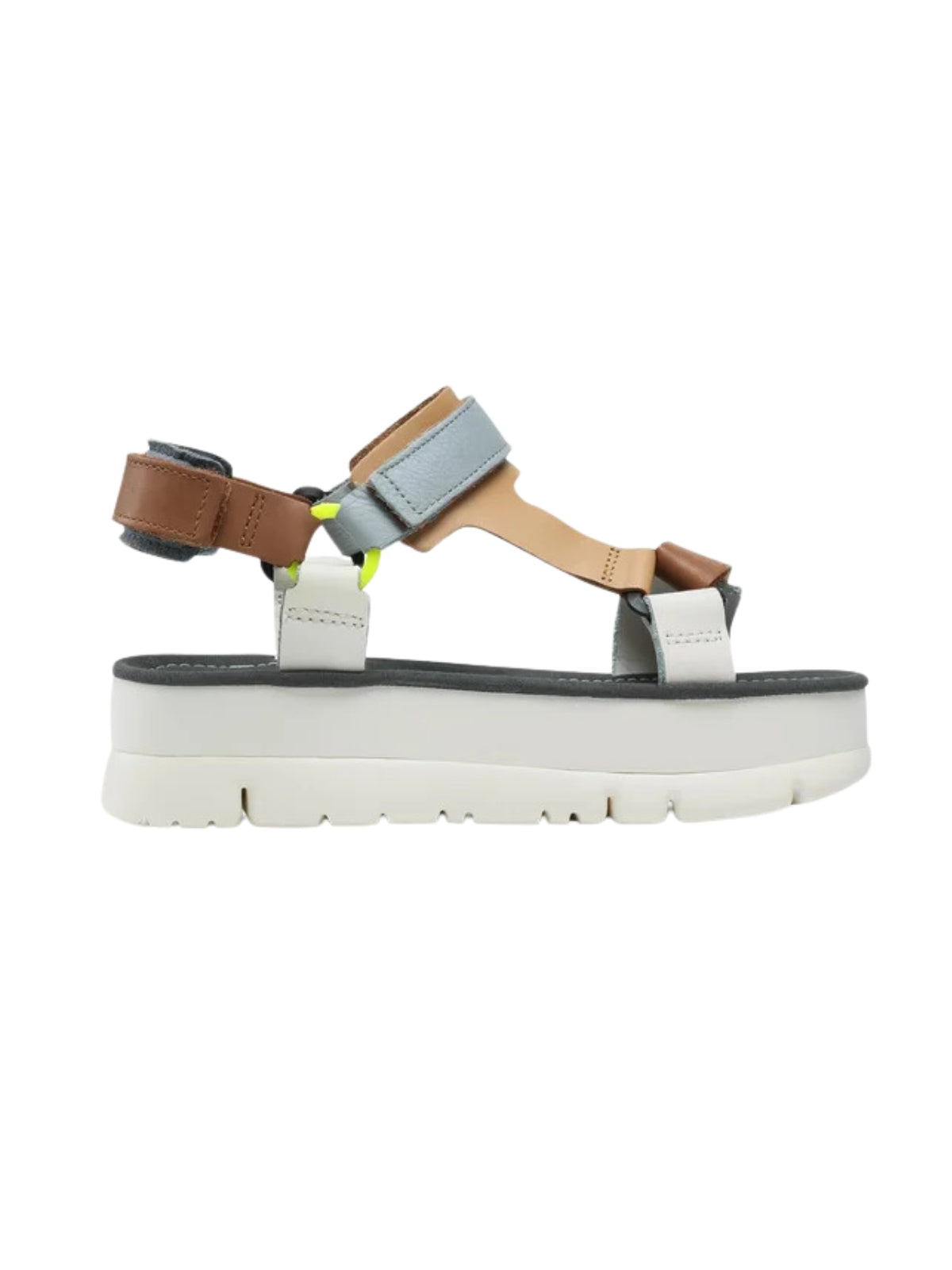 Camper Ladies Sandals Oruga Up Multicolour White-Beige