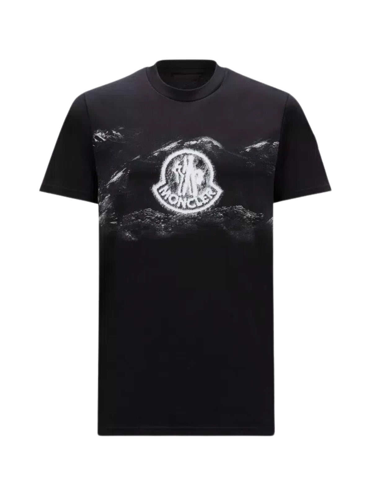 Moncler T-Shirt Logo Print Black