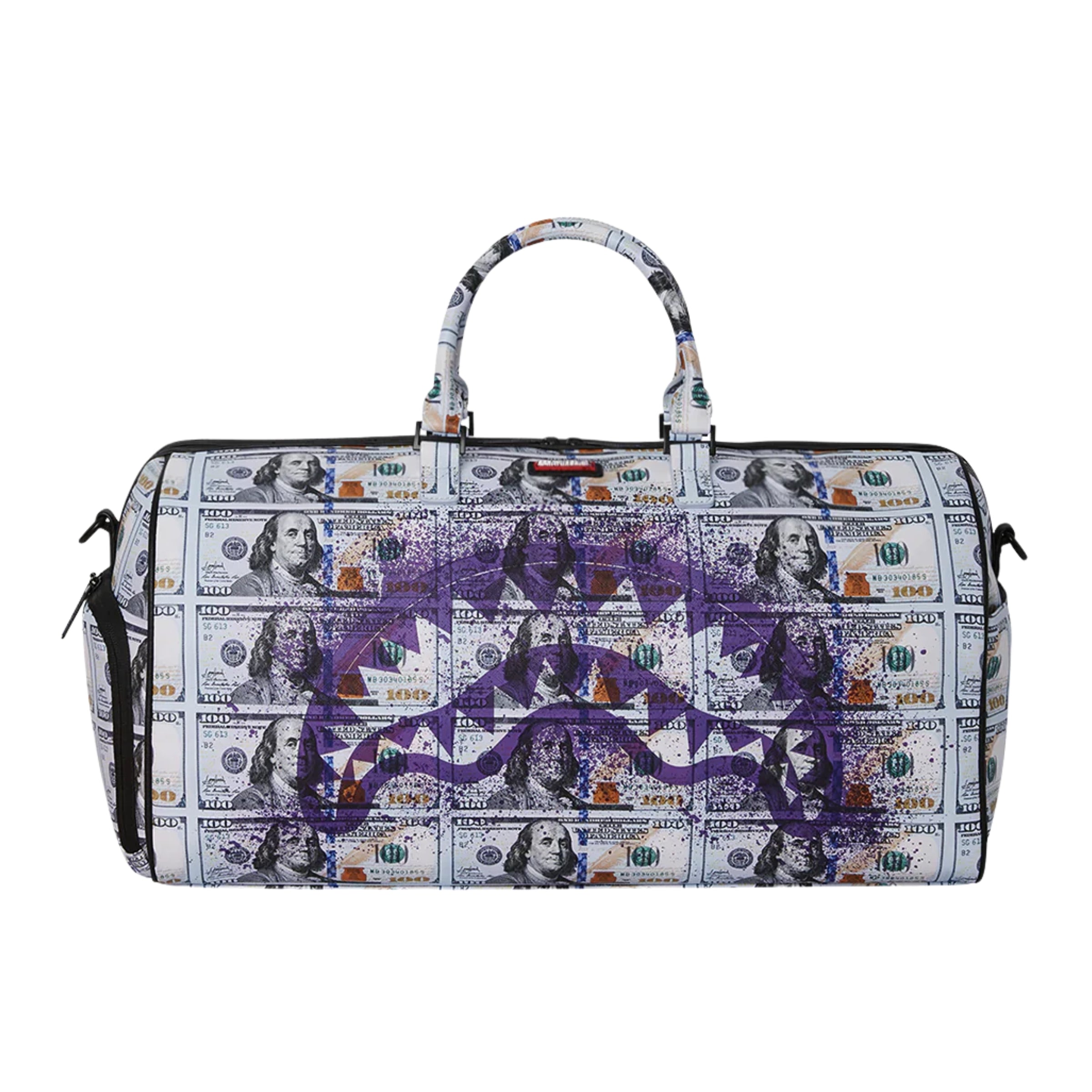 Spray Ground Bag Duffle Money Splat Lilac