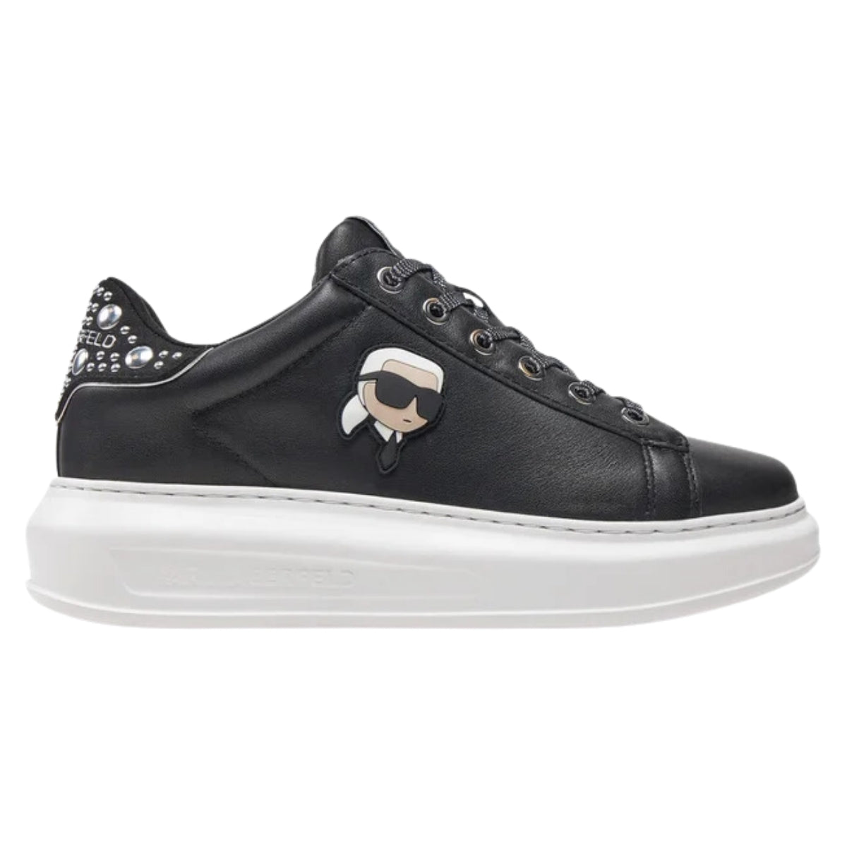 Karl Sneaker Ladies Sneaker Kapri Mirror Stud Black