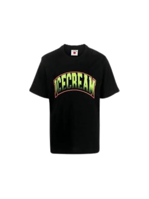 Ice-Cream T-Shirt Arched Logo Black