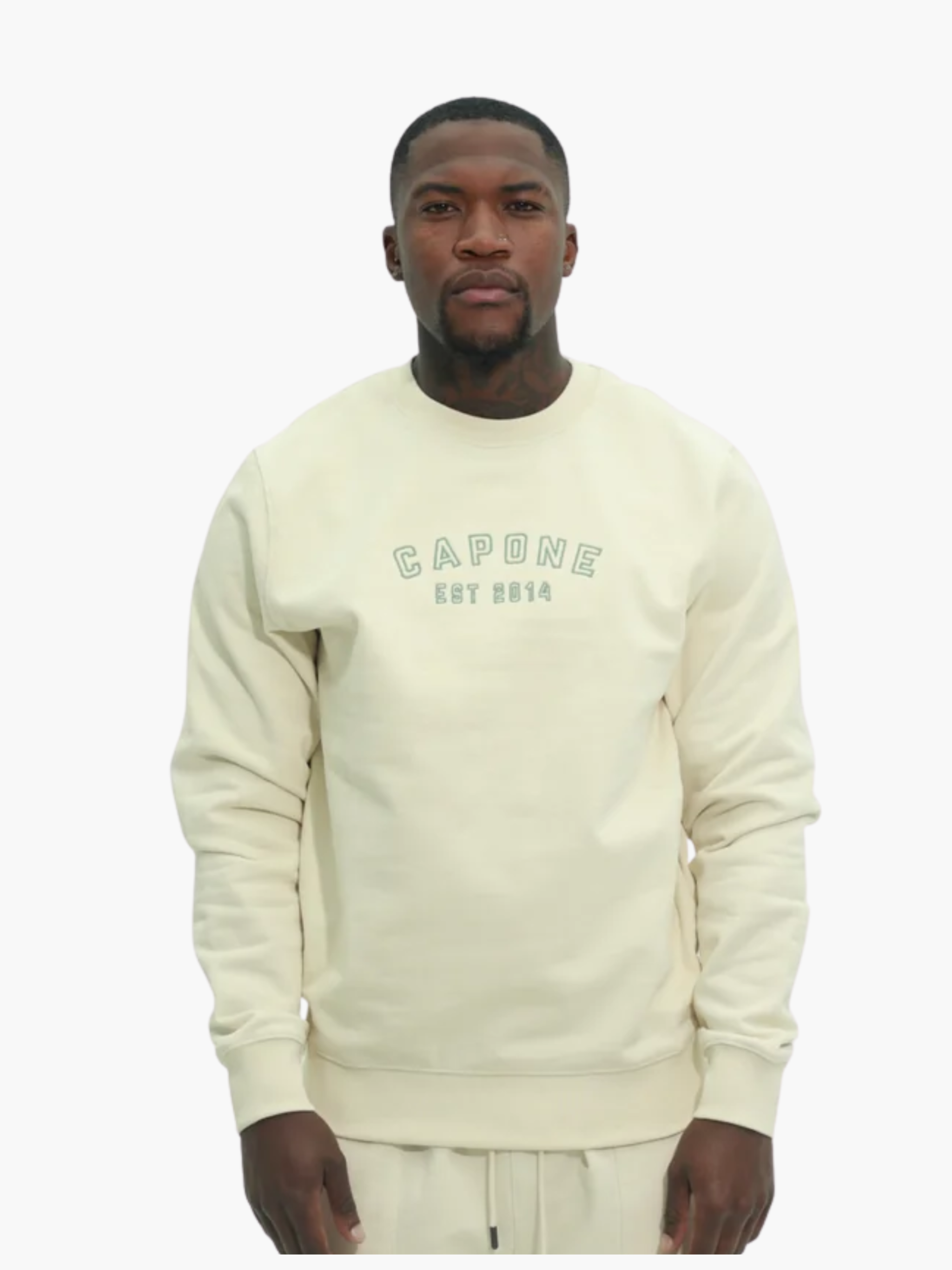 Capone *4 Sweater Back Floral Print Beige