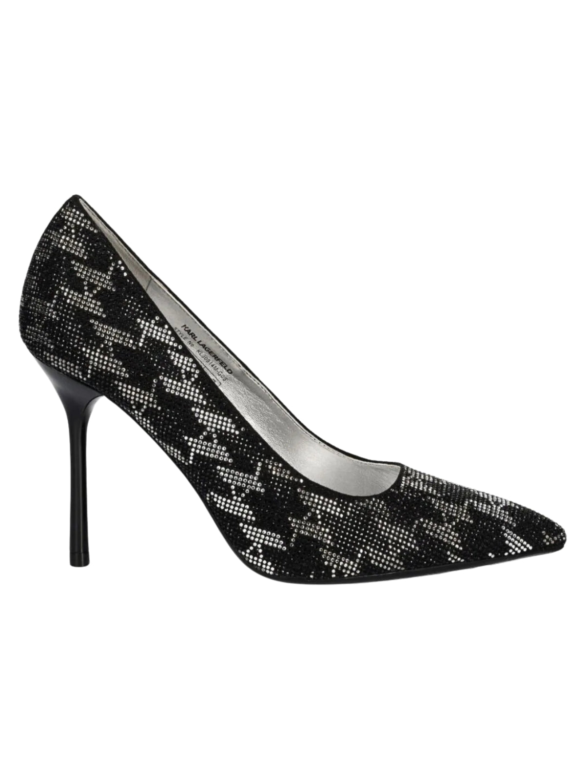 Karl Lagerfeld Heel Sarabande Court Rhinestone Black