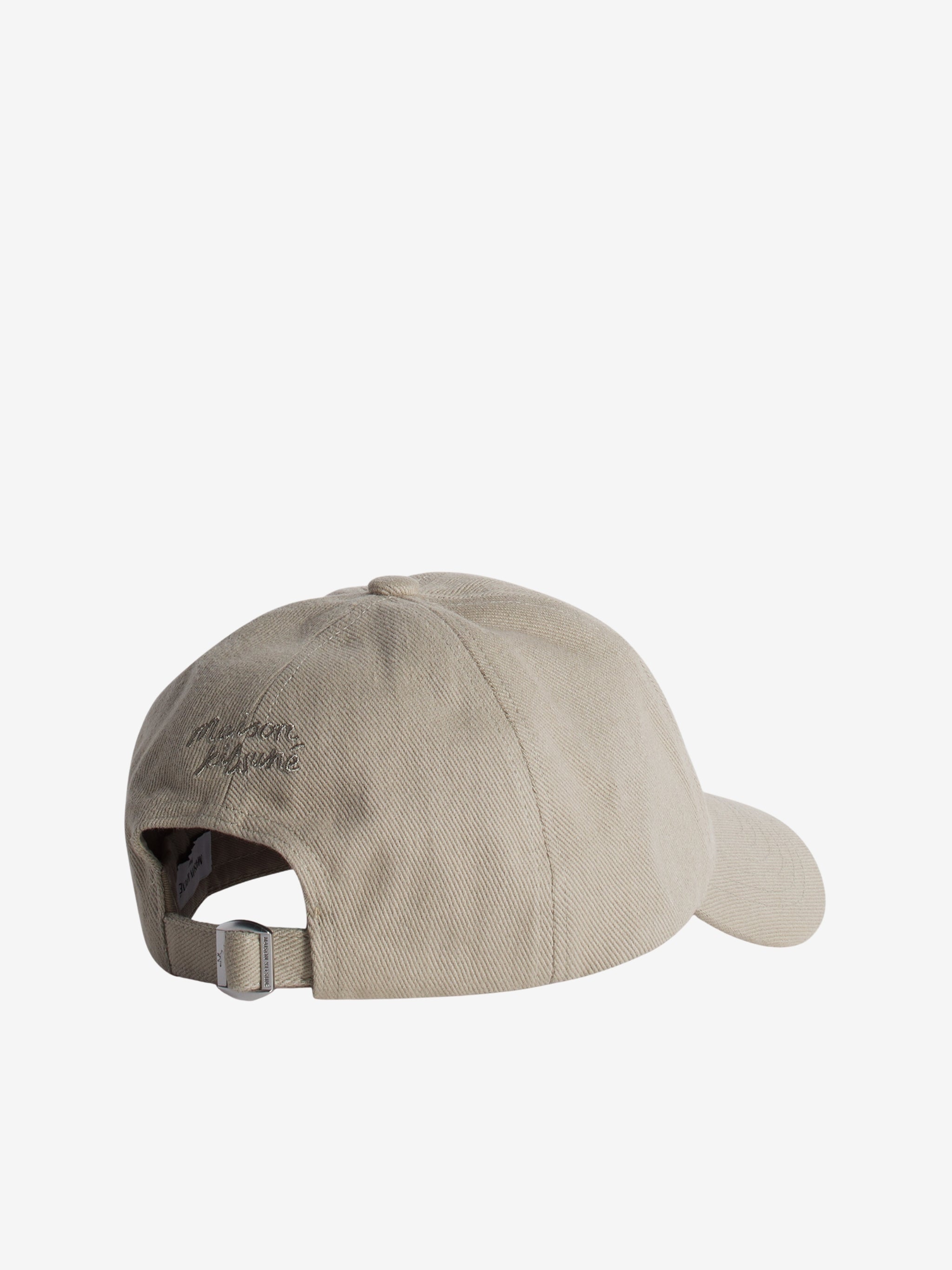 Maison Kitsune Cap Fox Head Concrete Beige