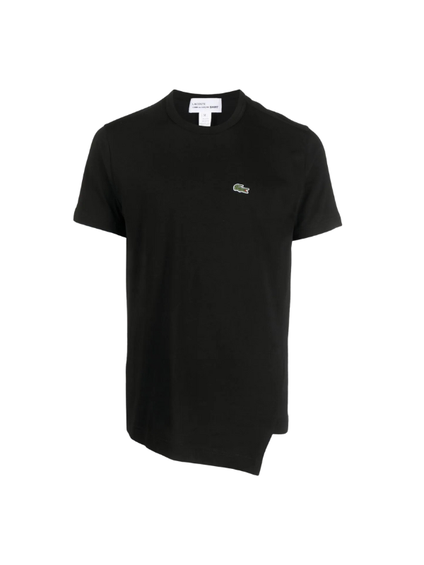 Comme Des Garcons T-Shirt X Lacoste Asymmetrical Black