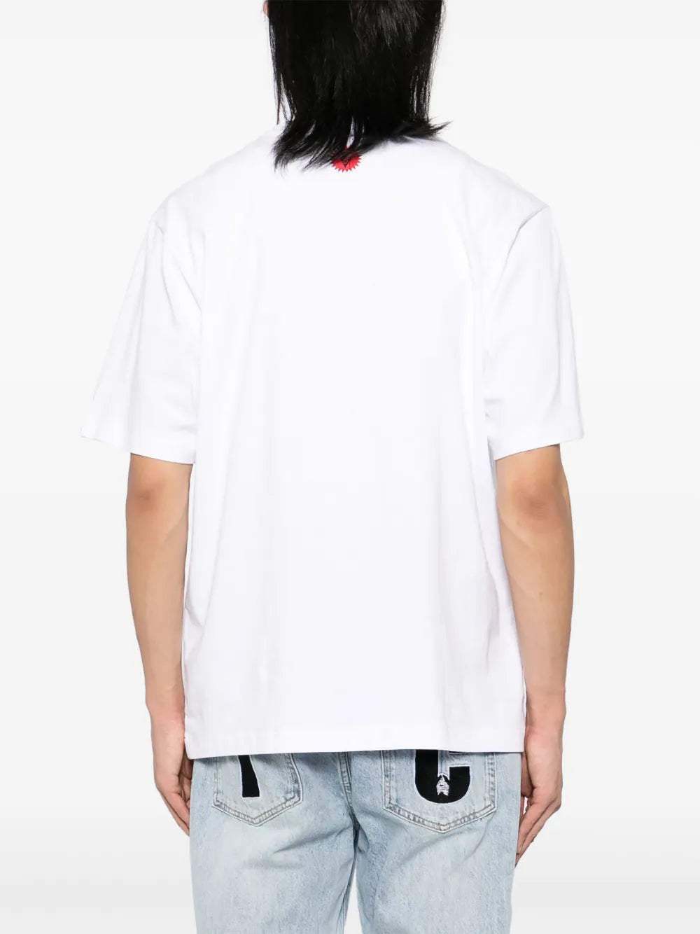 Ice Cream T-Shirt Running Dog White