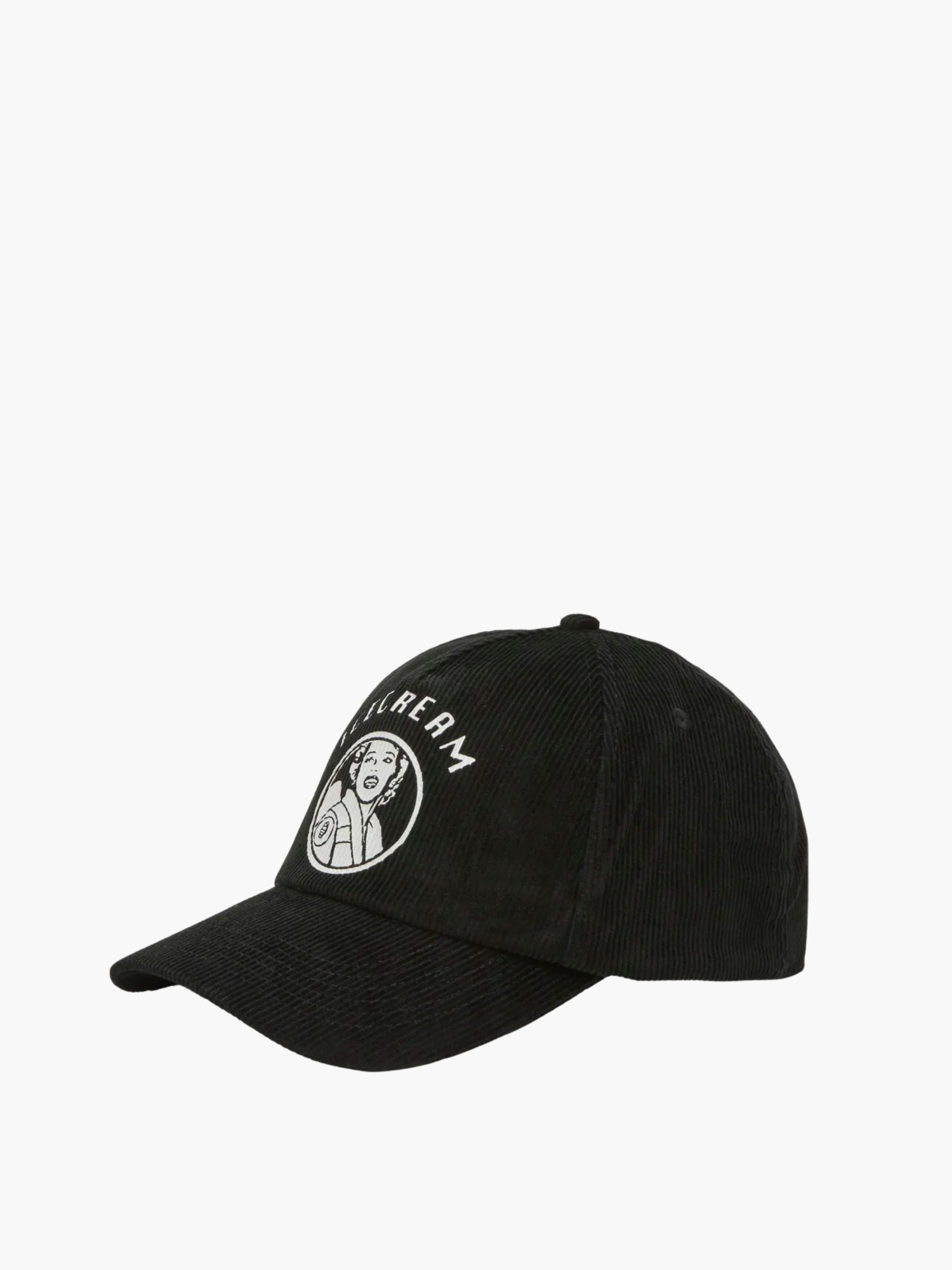 Ice-cream Cap Corduroy Trucker Black