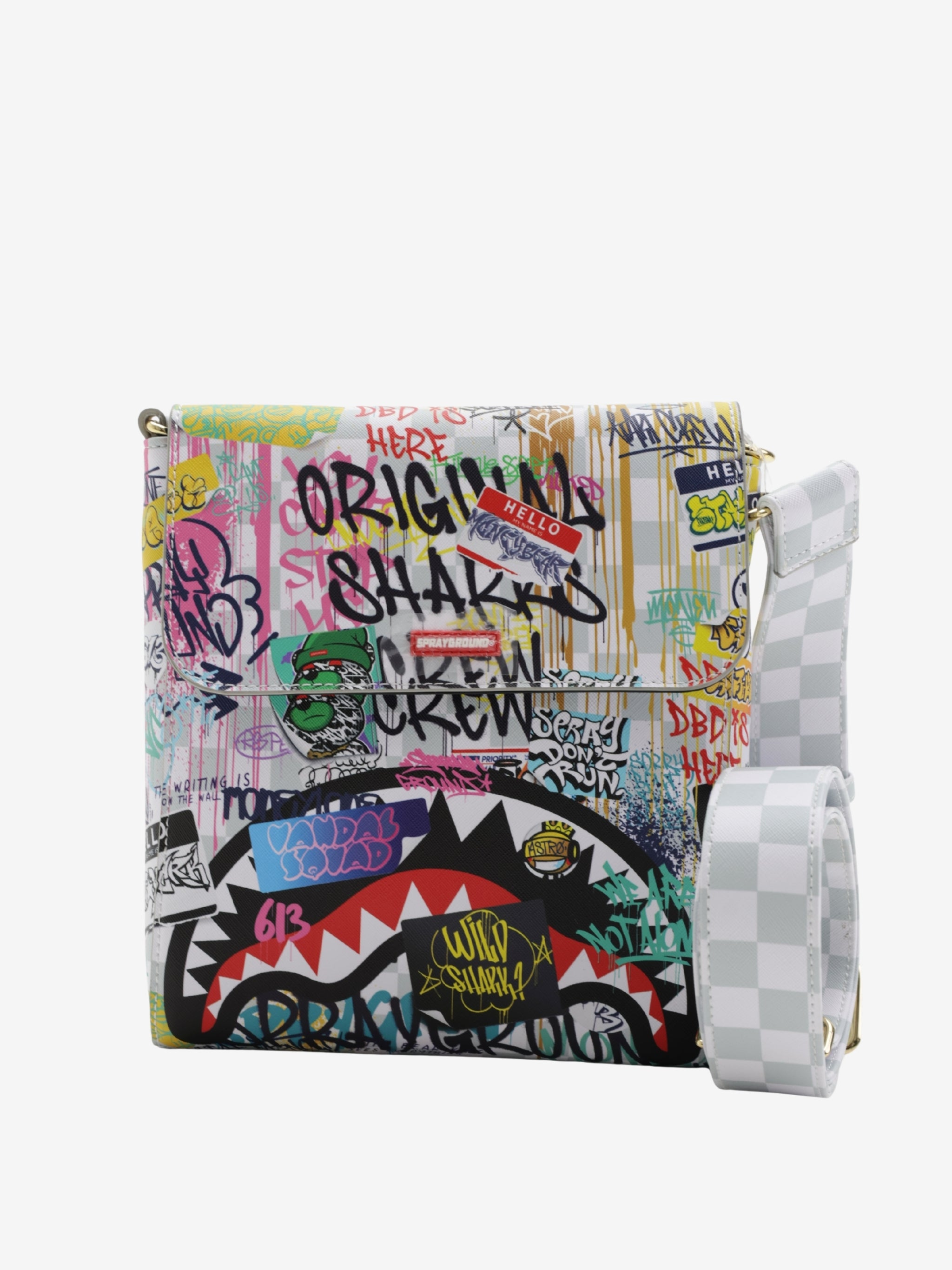Spray Ground Bag Crossbody Sharks In Paris The Rizz Cream