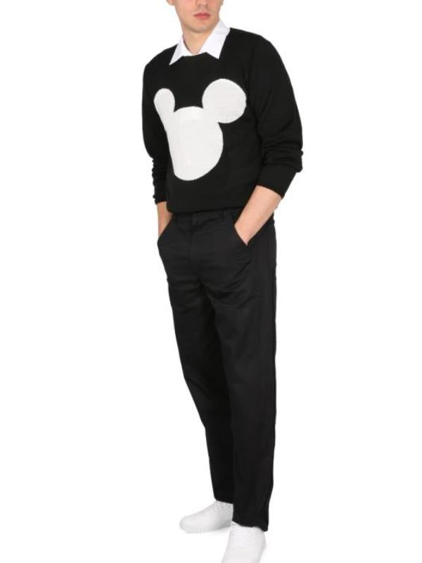 Comme Des Cargons Sweater Mickey Black