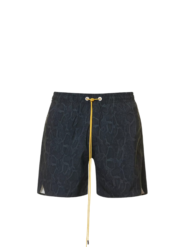 Rhude Shorts Snake Swim Black