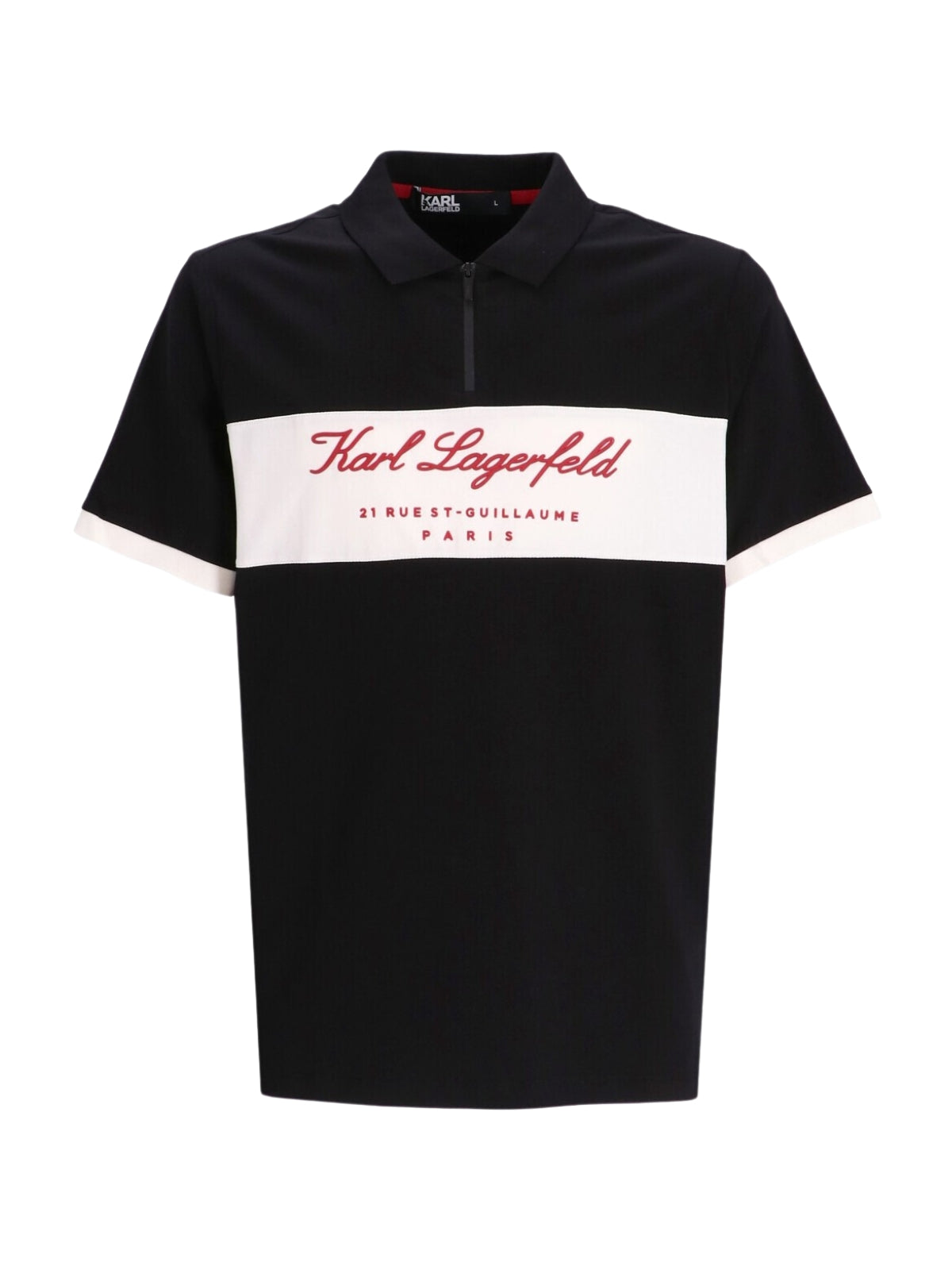 Karl Lagerfeld Golfer Mid Panel Logo Black-White