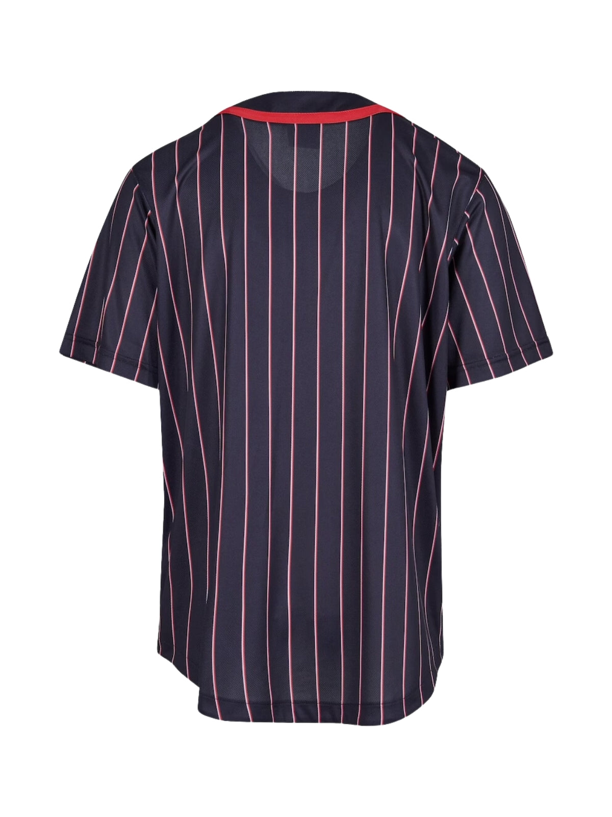 Karl Kani T-Shirt Pinstripe Baseball Black-Red-White