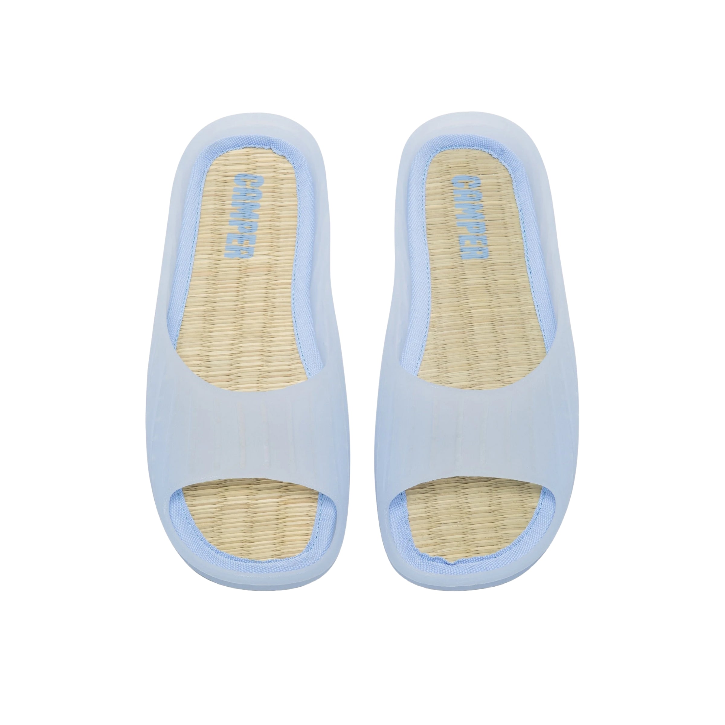 Camper Ladies Slides Bamboo Blue