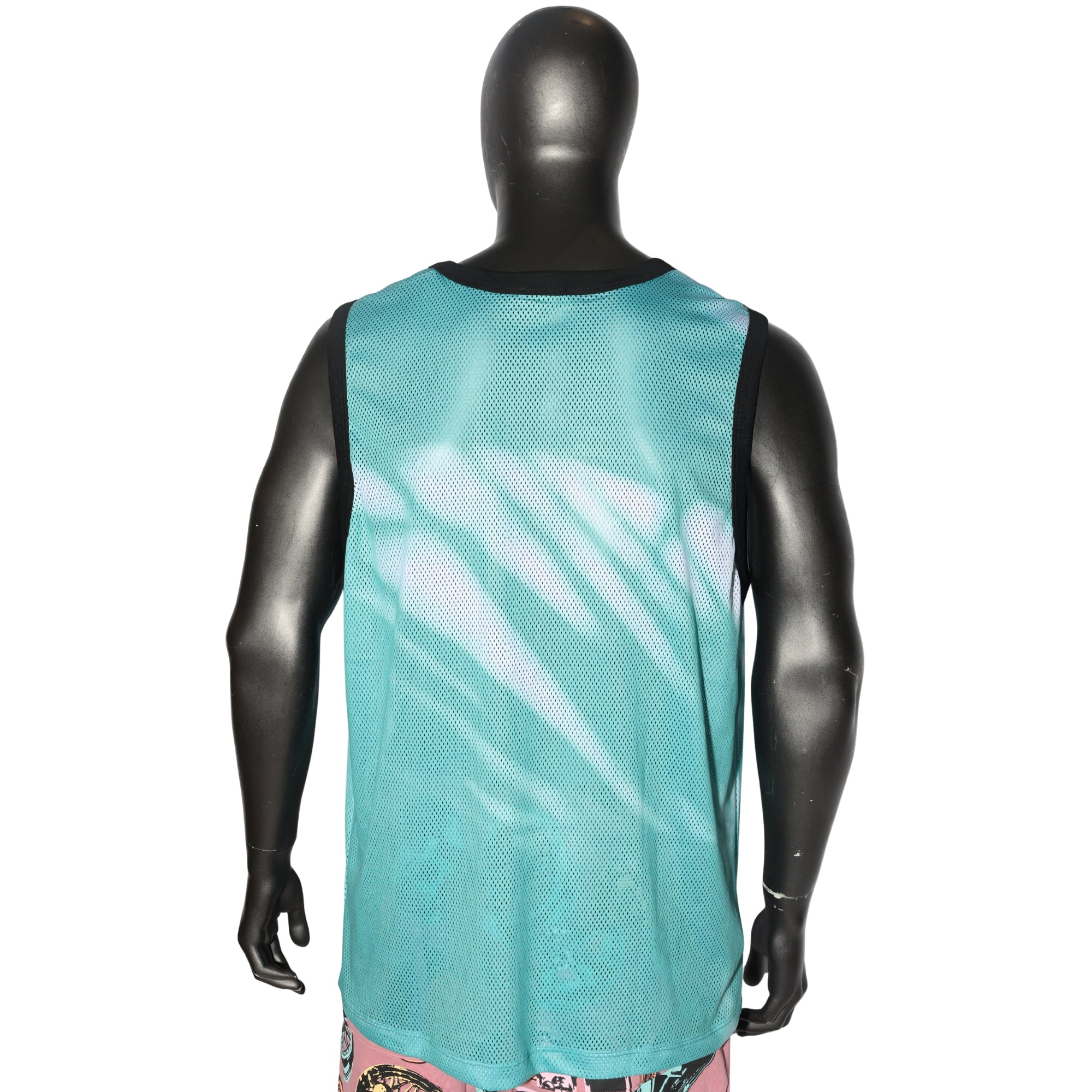 Blue Sky Inn Tank Shadow Print Blue